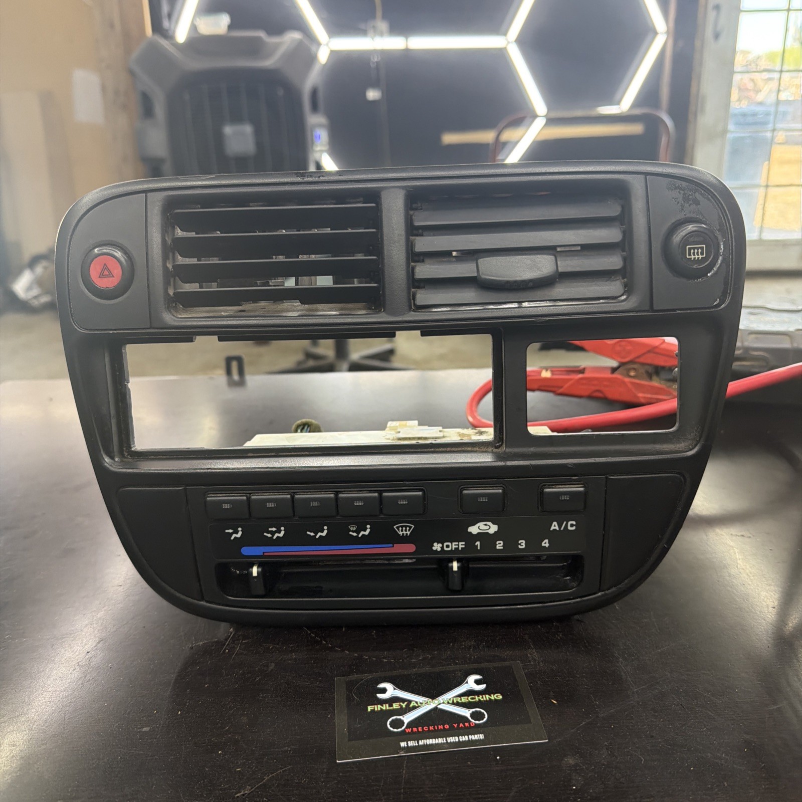 1996-1998 Honda Civic OEM Radio Bezel & AC Climate Control 77251-S01-A010-01 1996-1998 Honda Civic OEM Radio Bezel & AC Climate Control 77251-S01-A010-01