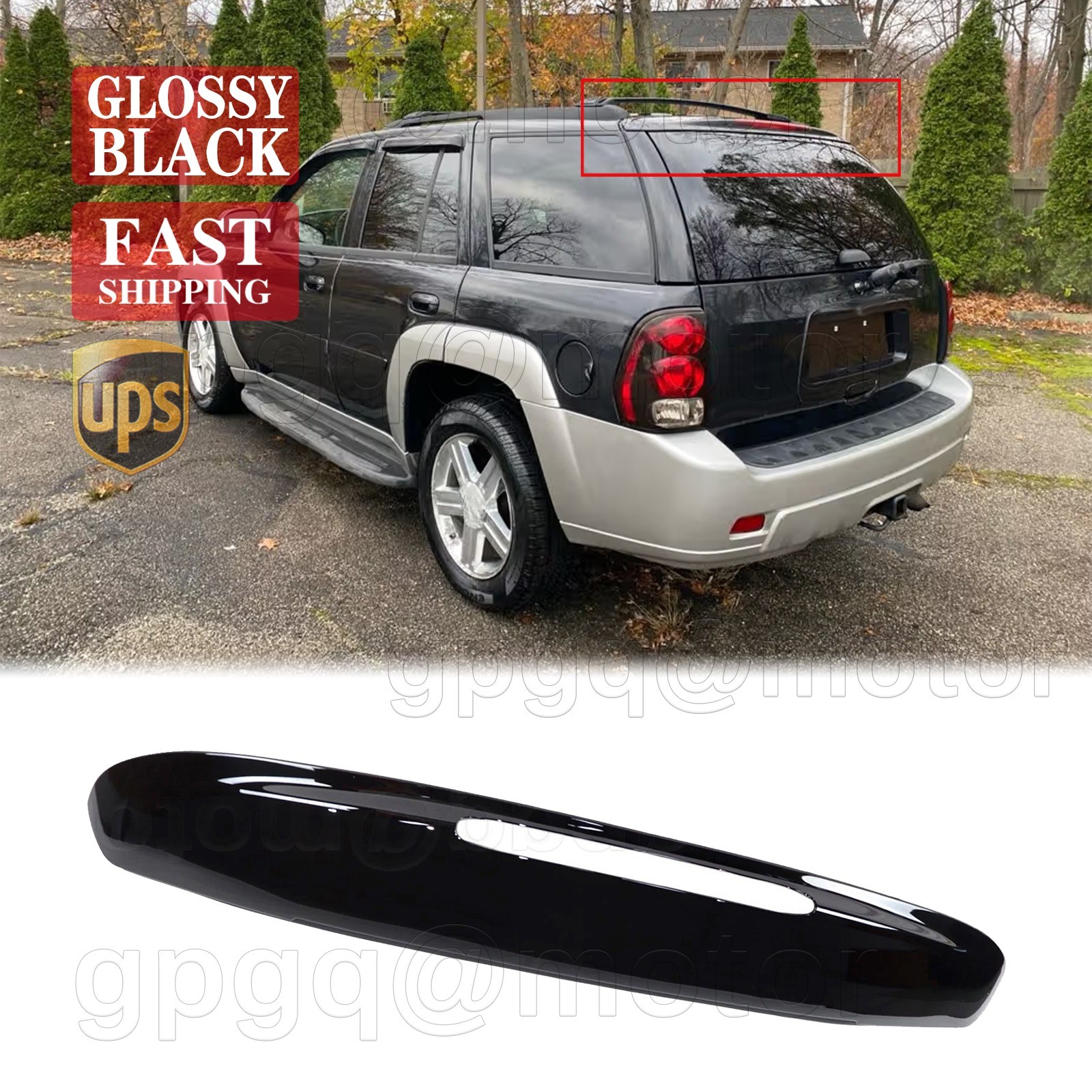 For Chevy Trailblazer 02-09 Upper Tailgate Molding Replaced 19150496 GM1904106 