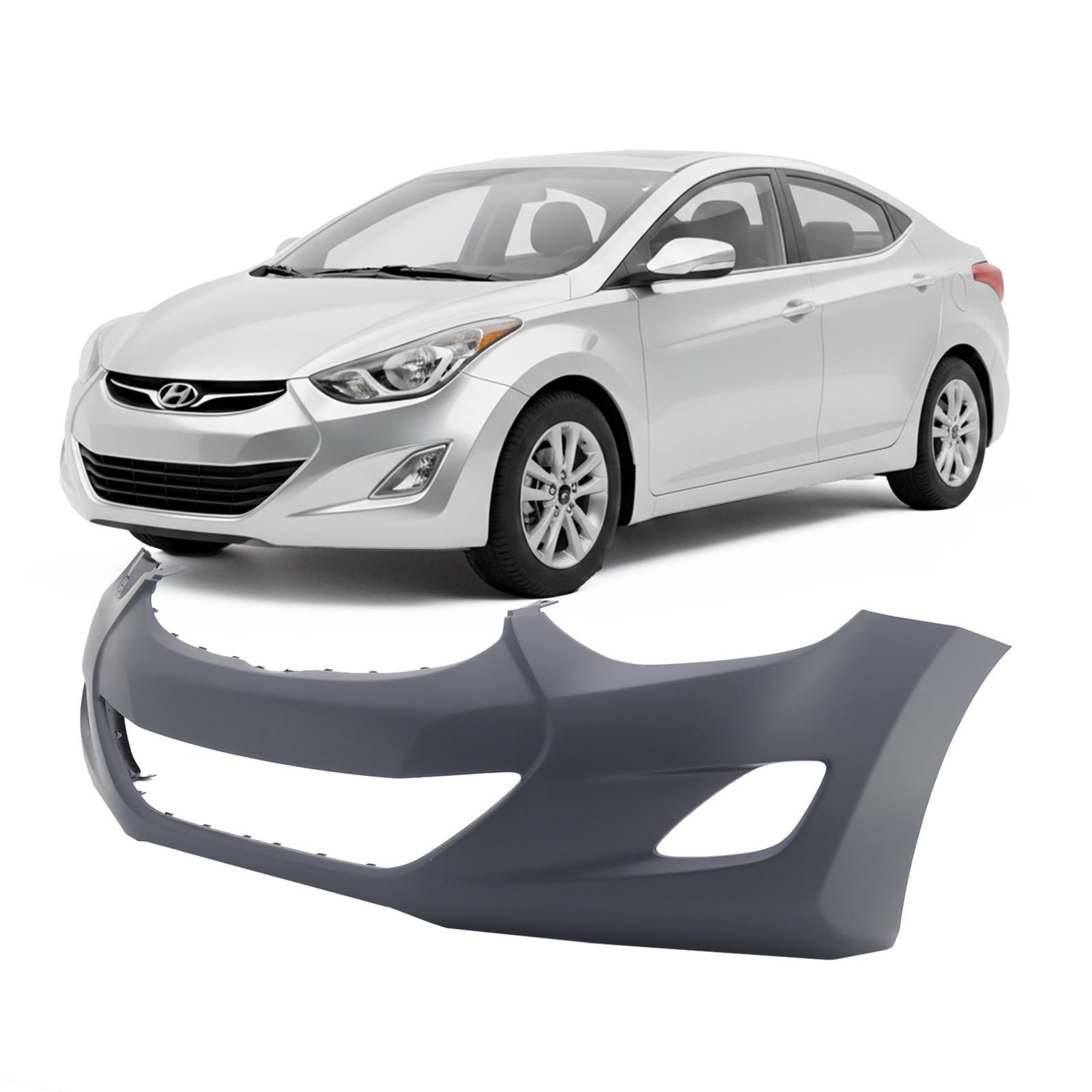2012-2013 Hyundai Elantra Sedan GLS GL L Limited Front Bumper Cover HY1000185