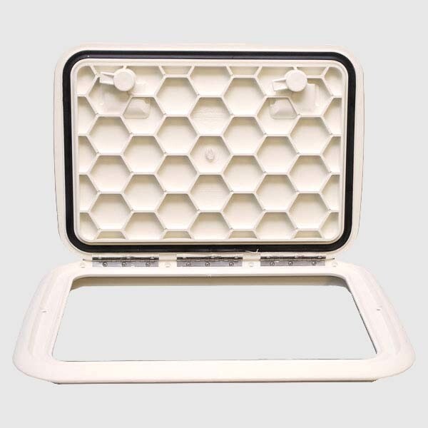 Jim Black Boat Deck Hatch 581-1317-04 | 17 x 13 Inch Arctic White
