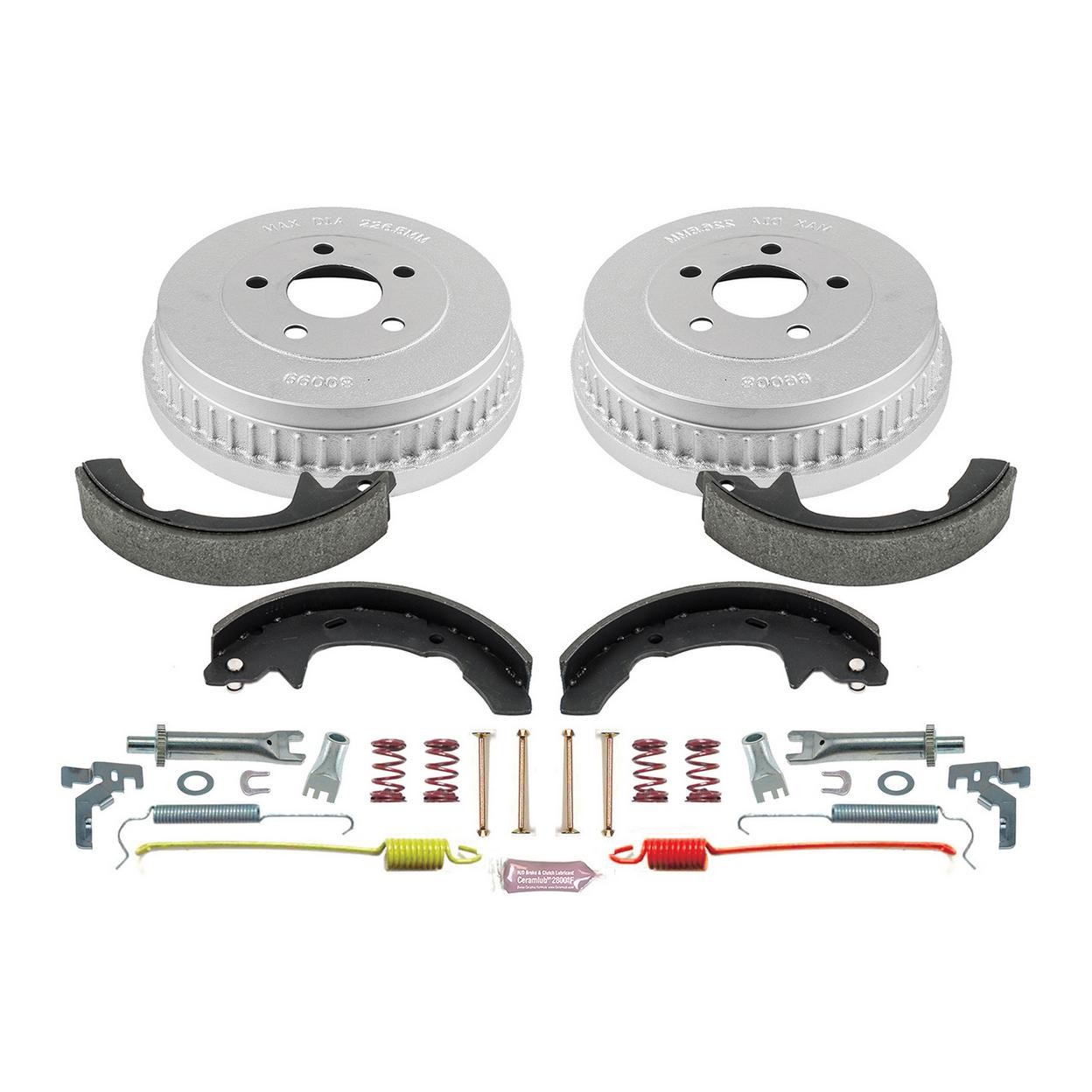 PowerStop Drum Brake Shoe and Drum Kit - Rear - Fits Ford Taurus 2001-2007 OE St