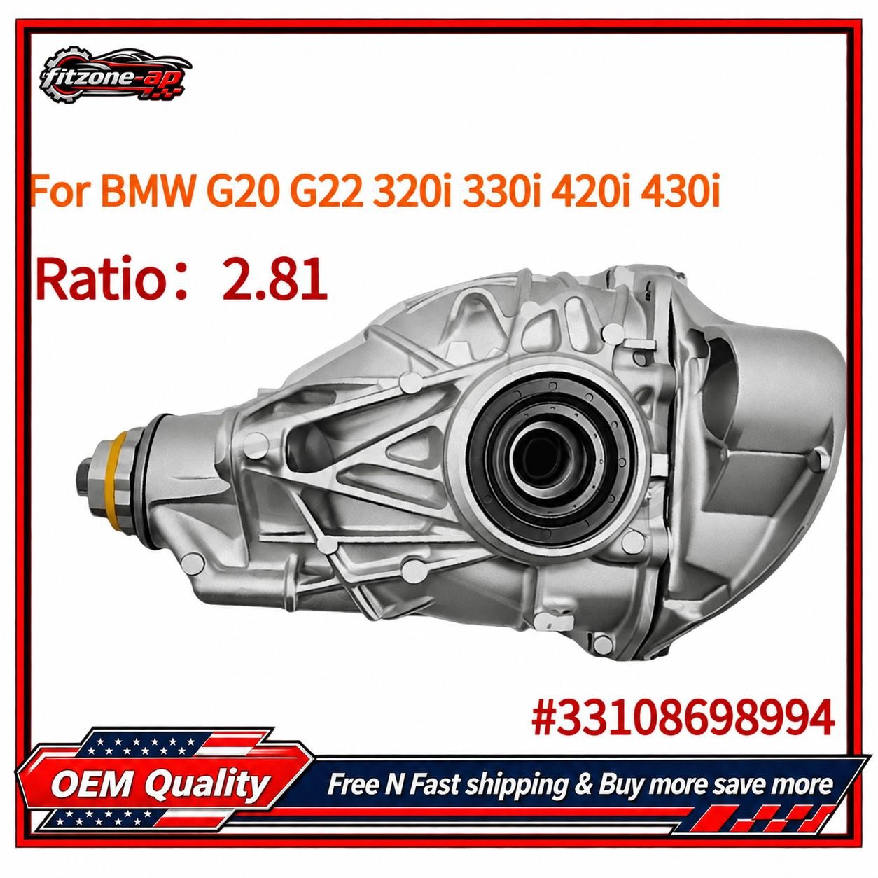2.81 Ratio 33108698994 Rear Differential For BMW G20 G22 320i 330i 420i 430i
