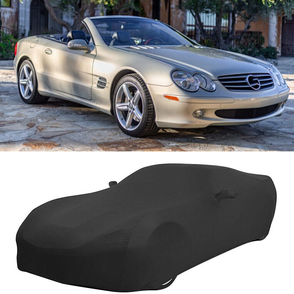 For Mercedes-Benz SL500 SL600 Indoor Car Cover Stain Stretch Dust-proof Black