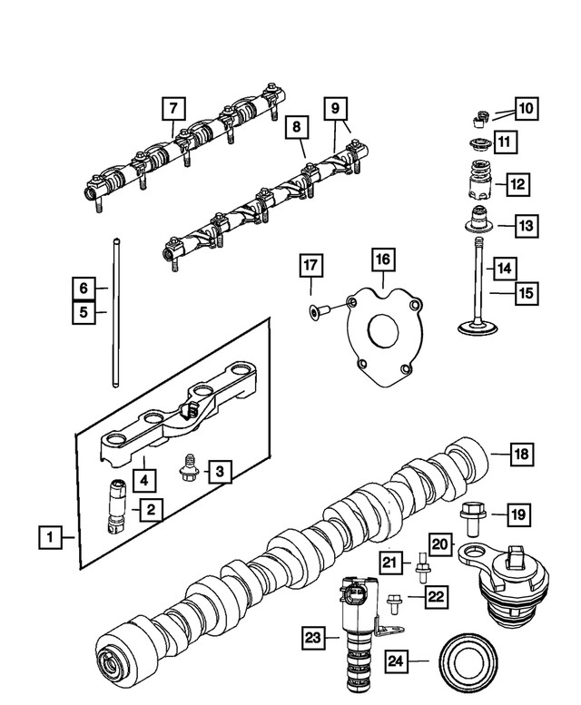Genuine Mopar Engine Camshaft 53022064bd