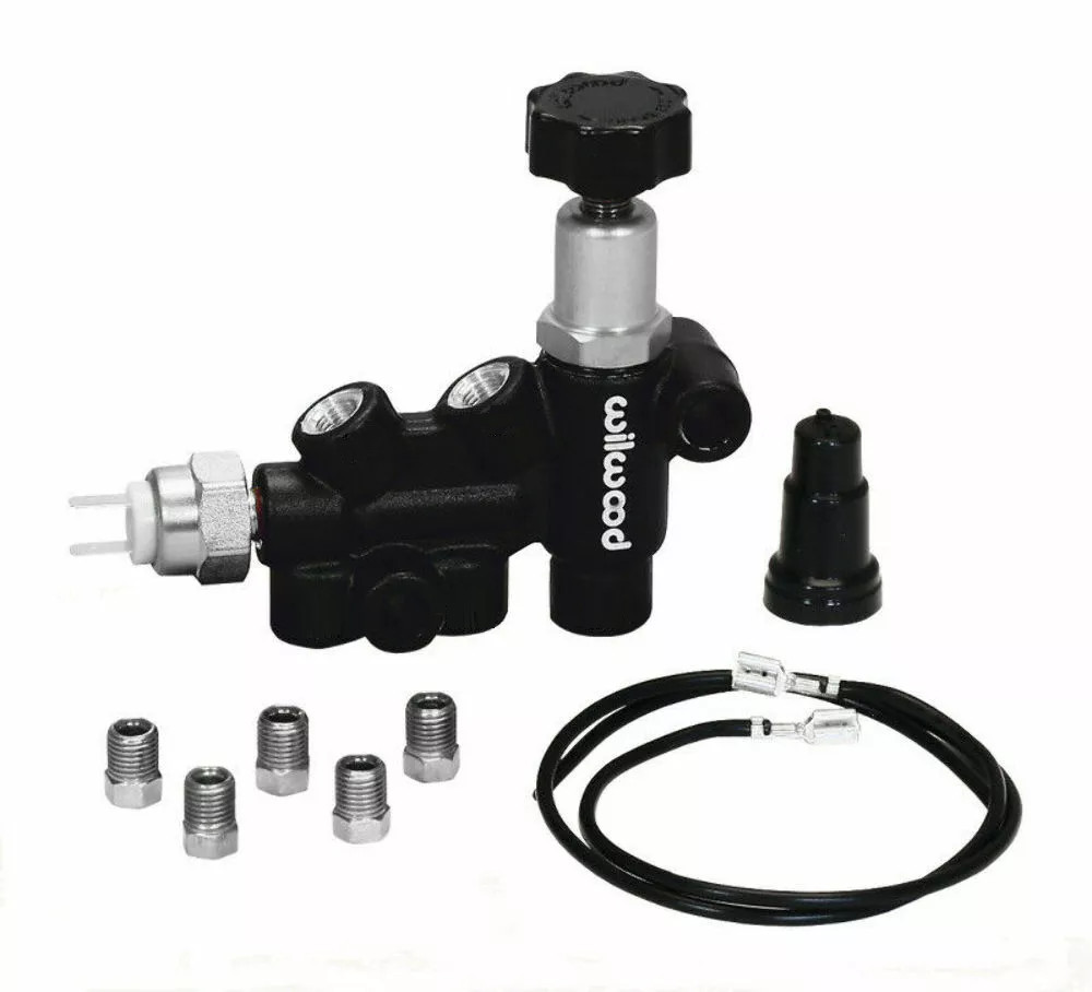 Wilwood Aluminum/Steel Knob Adjustable Combination Proportioning Valve 260-11179