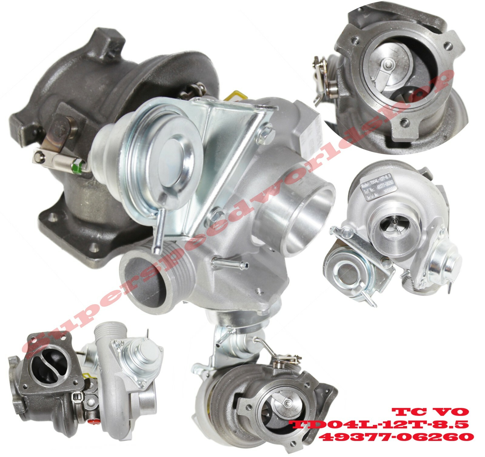 TD04L-12T-8.5 Turbo charger 49377-06260 for 00-04 Volvo V40 Wagon/S40 Sedan1.9T