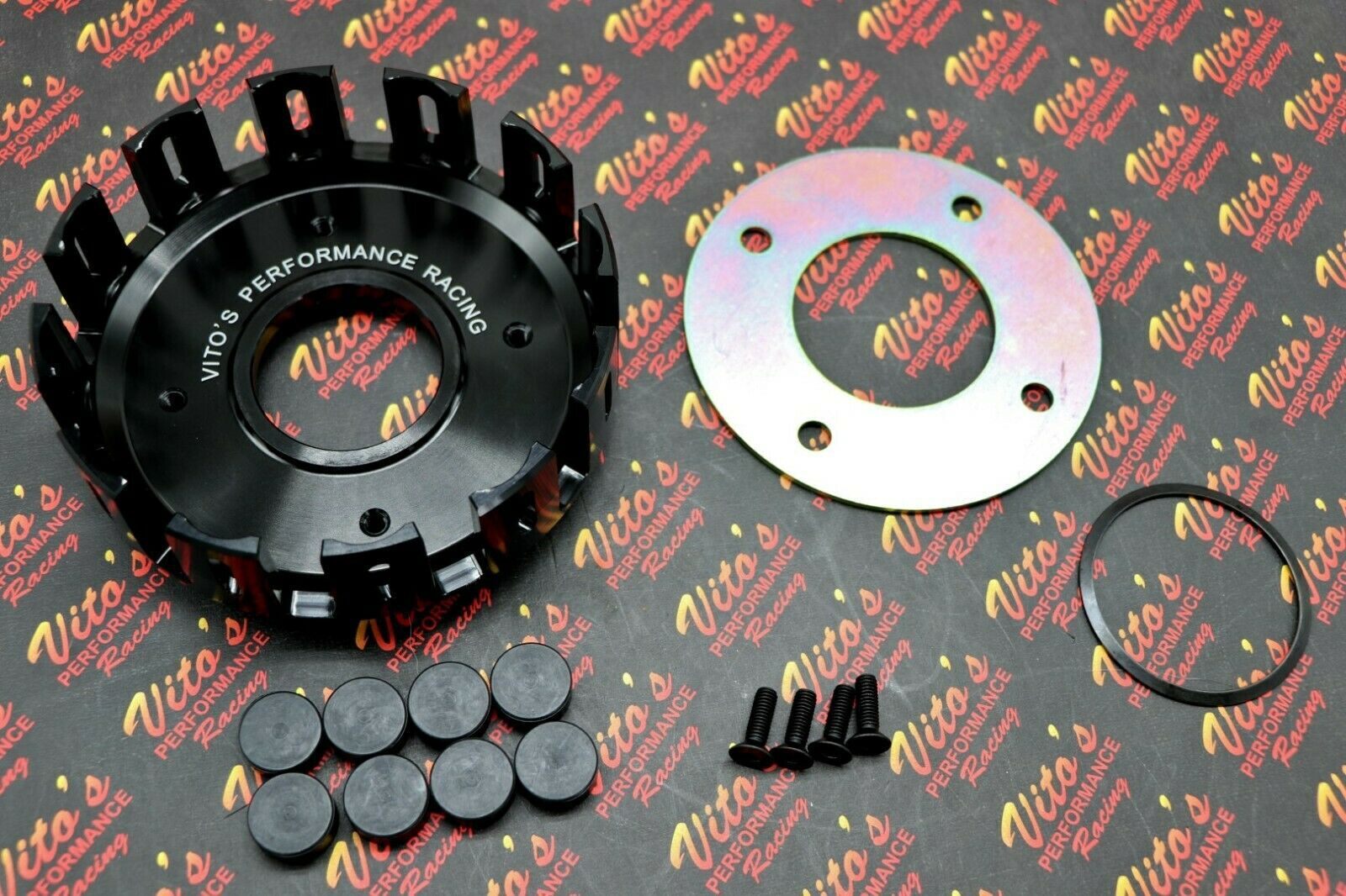 Vito's Performance BILLET CLUTCH BASKET Yamaha Banshee 1987-2006 plate cushions