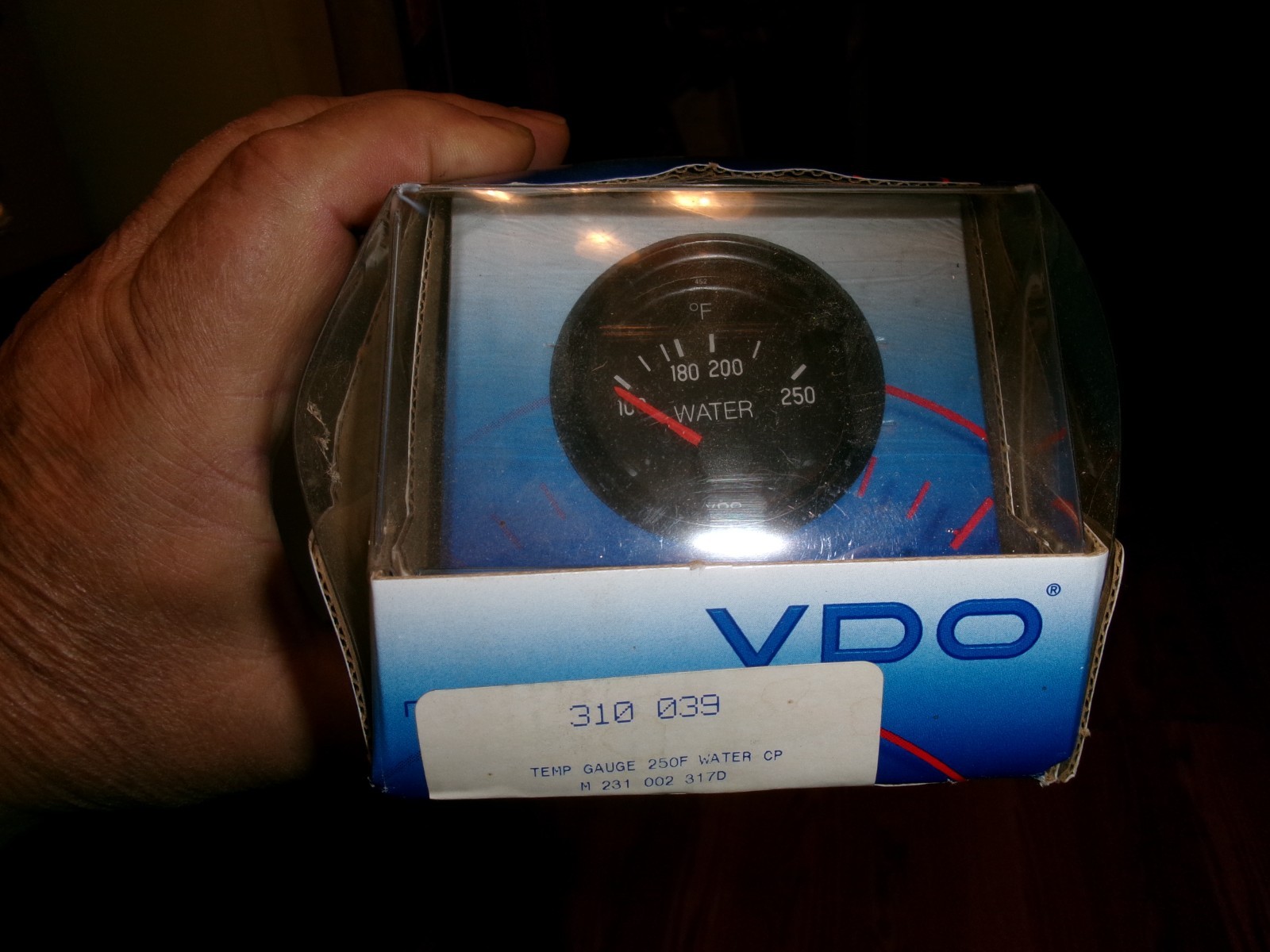 VDO Temperature Gauge 250F Water CP #310 039 VDO Temperature Gauge 250F Water CP #310 039