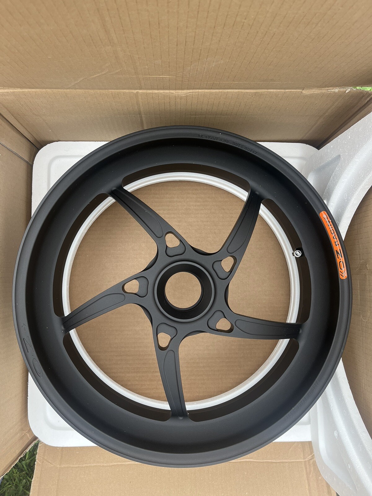 Motorcycle Rims (O.Z. Piega Black Superlight Alloy Wheels for Ducati 1000 S)