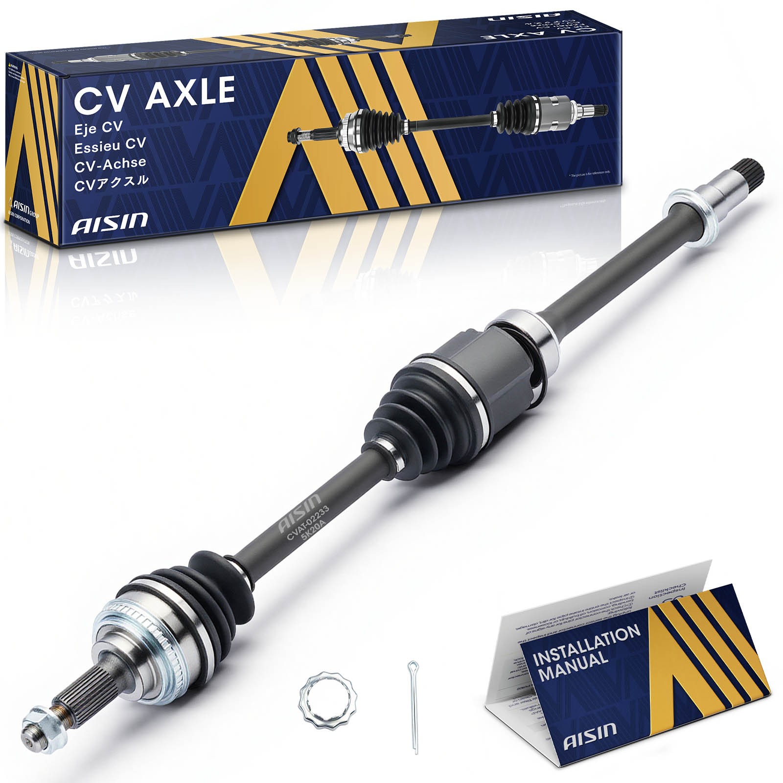 AISIN Front Right CV Axle Assembly for Toyota Camry Sienna Avalon Lexus ES300 AISIN Front Right CV Axle Assembly for Toyota Camry Sienna Avalon Lexus ES300
