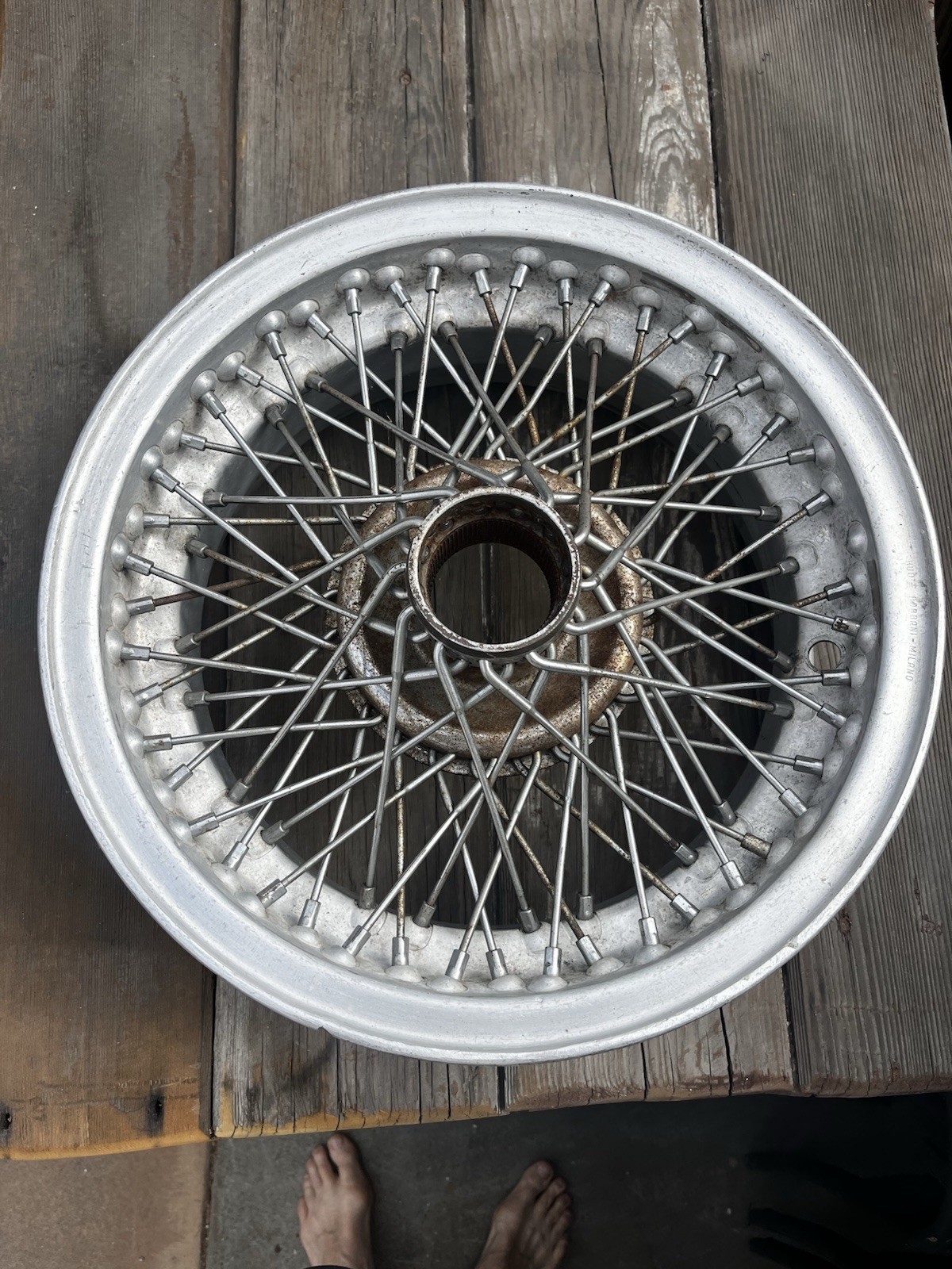 Borrani 15” x 6” RW 3728, Aston Martin , Ferrari, Maserati, 5 total..original Borrani 15” x 6” RW 3728, Aston Martin , Ferrari, Maserati, 5 total..original