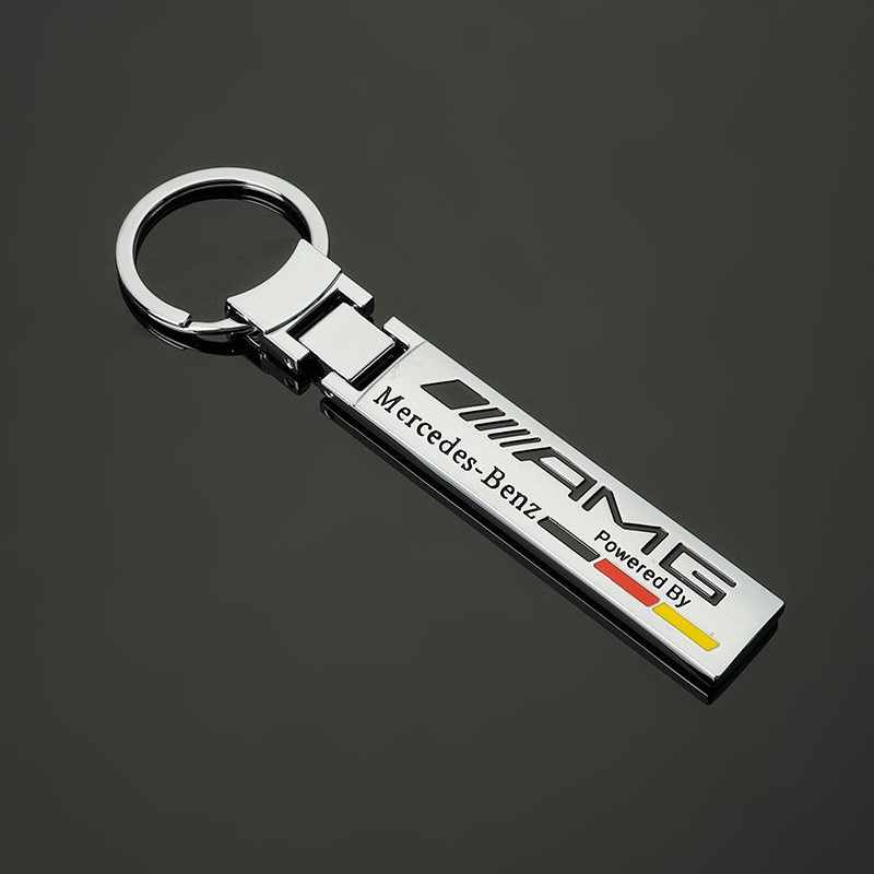 Metal Car Logo Style Keychain KeyRing Auto Emblem Pendant Key Fob Gift for AMG Metal Car Logo Style Keychain KeyRing Auto Emblem Pendant Key Fob Gift for AMG