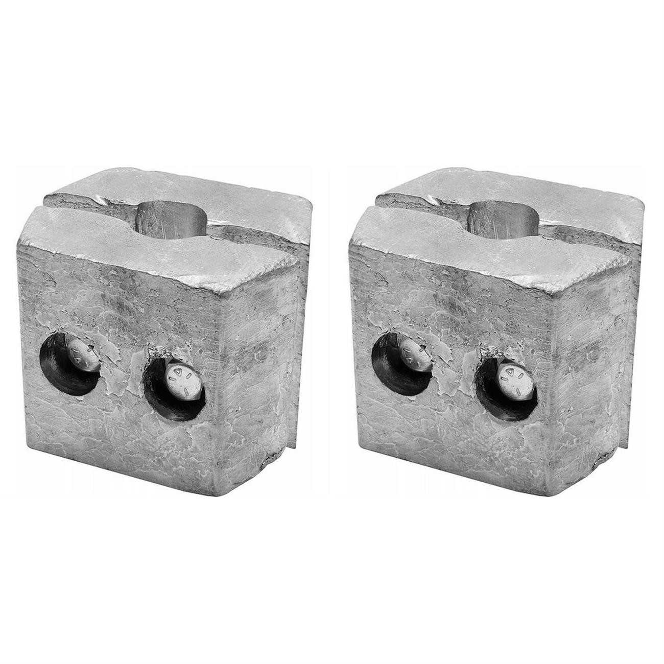 Clamp On Lead Ballast Weight Bars, 25 LB., Pair