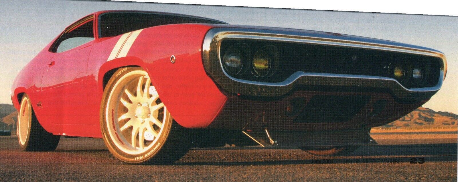 1971 PLYMOUTH GTX-R 7 pg Color Article
