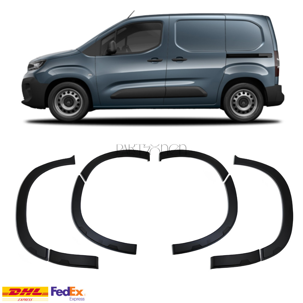 Fender Flares Guards 8 pcs for CITROEN BERLINGO 2018 Onward Model Fast Delivery Fender Flares Guards 8 pcs for CITROEN BERLINGO 2018 Onward Model Fast Delivery