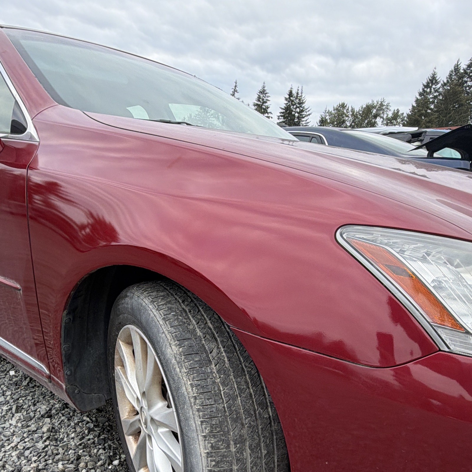 2007-2012 Lexus ES350 Front Right Passenger Side RED Fender Panel OEM Color: 3R1 2007-2012 Lexus ES350 Front Right Passenger Side RED Fender Panel OEM Color: 3R1