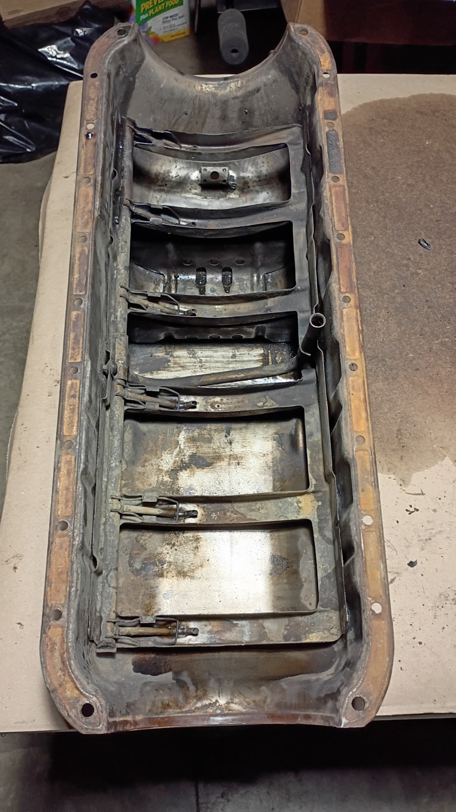 1941-1952 Chevy 216/235 oil pan w/ dippers CLEAN repaired functional NICE