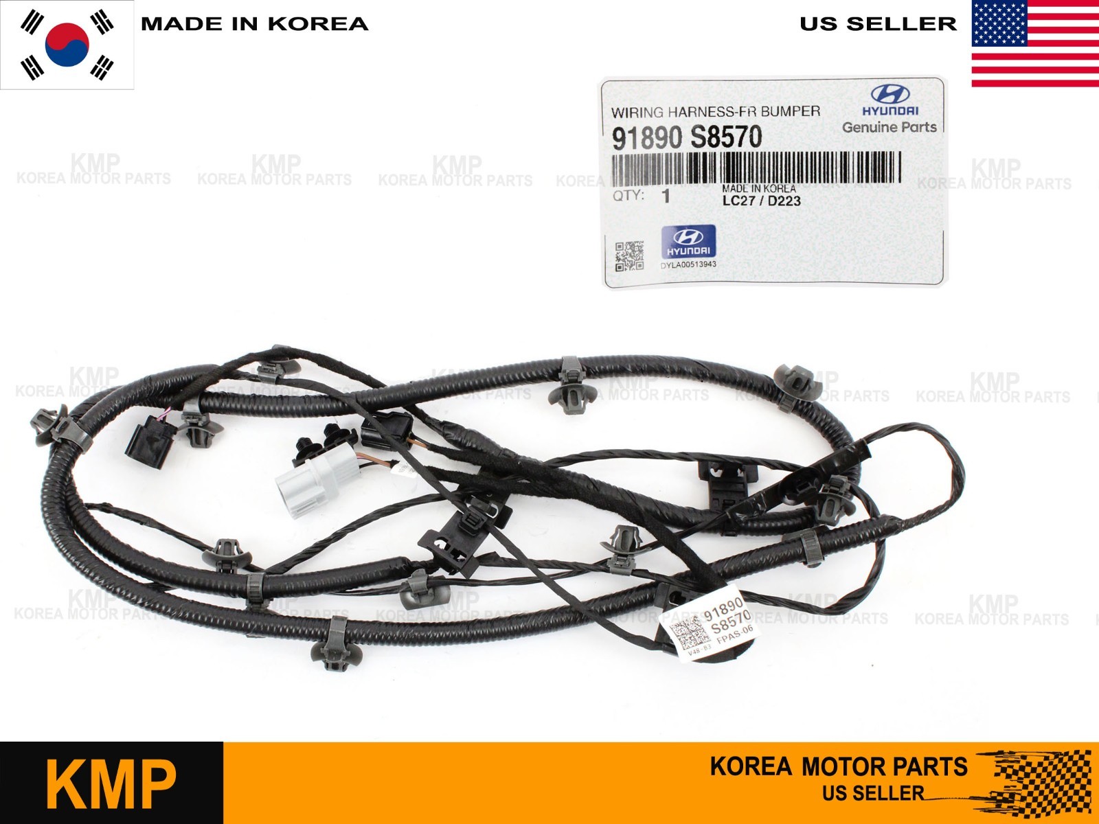 Genuine⭐ Front Wire Harness W/O Surround for 23-25 Hyundai Palisade 91890-S8570 Genuine⭐ Front Wire Harness W/O Surround for 23-25 Hyundai Palisade 91890-S8570