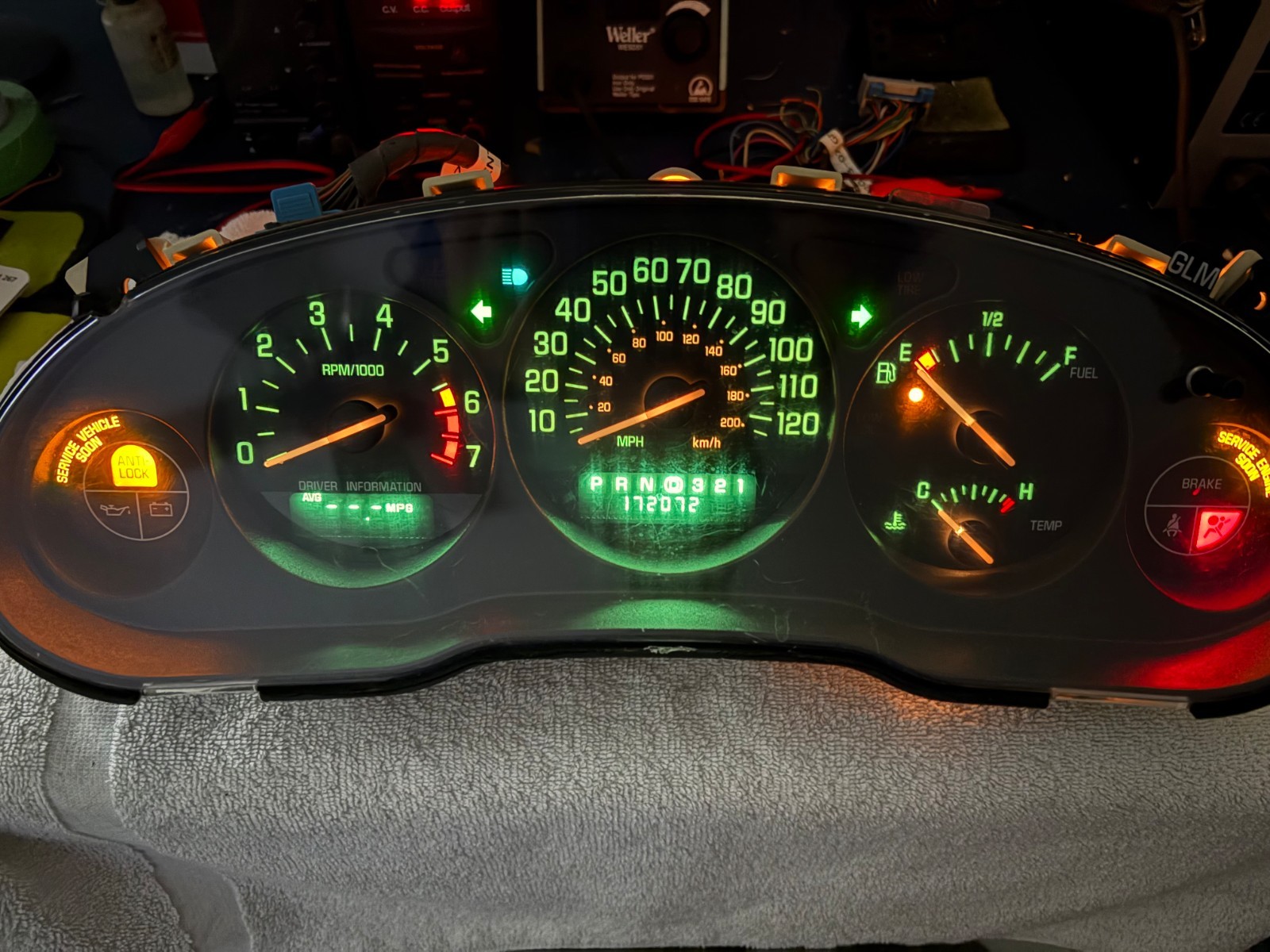 1999 2000 2001 2002 2003 2004 Buick Regal Instrument Cluster/Speedometer, U20
