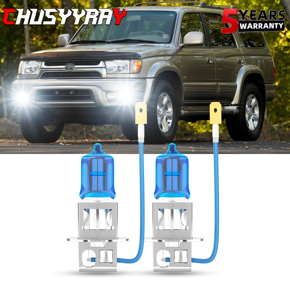 H3 Halogen 12V 55W Super Bright Upgrade Headlight Bulb - Pack of 2