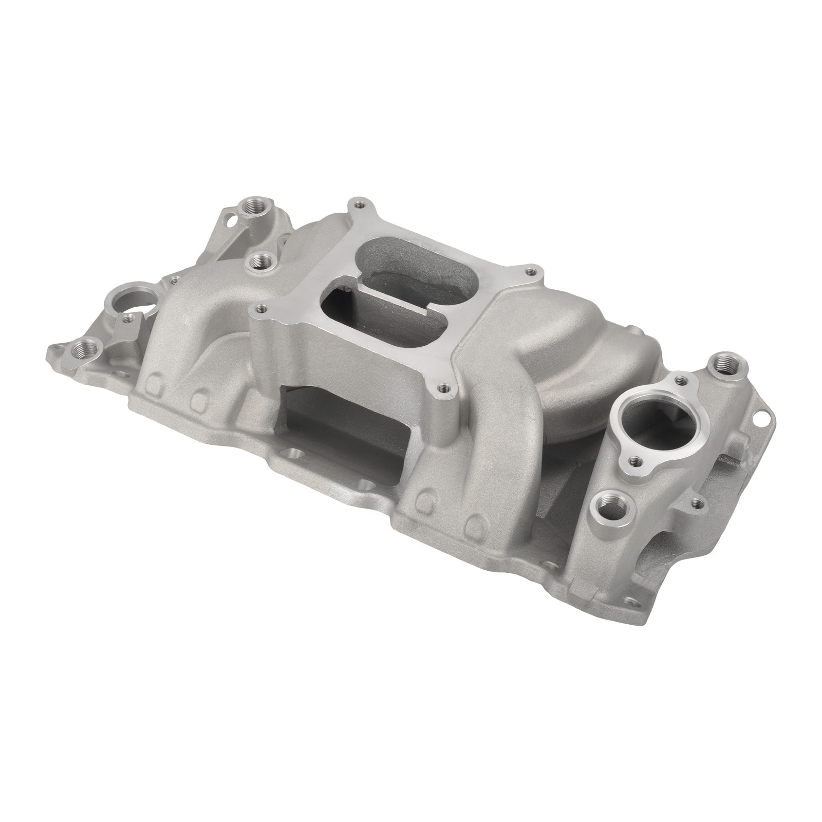 Aluminum Air Gap Intake Manifold for Chevy Small Block SBC 350 400 Dual Plane