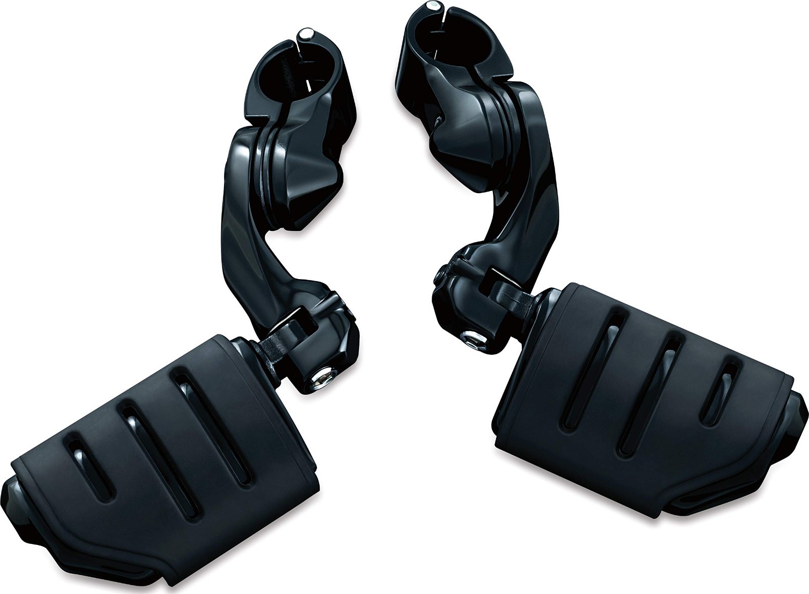 Kuryakyn Trident Dually Adjustable Cruise Mounts Black Fits 1-1/4\