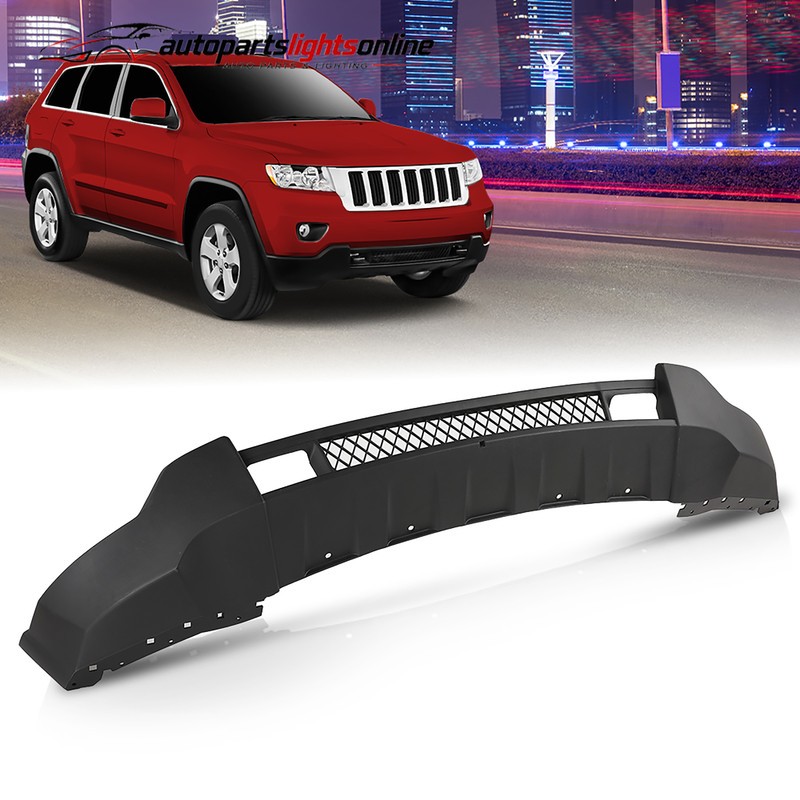 For Jeep 2011-2013 Grand Cherokee 4-Door New Black Lower Front Bumper Valance