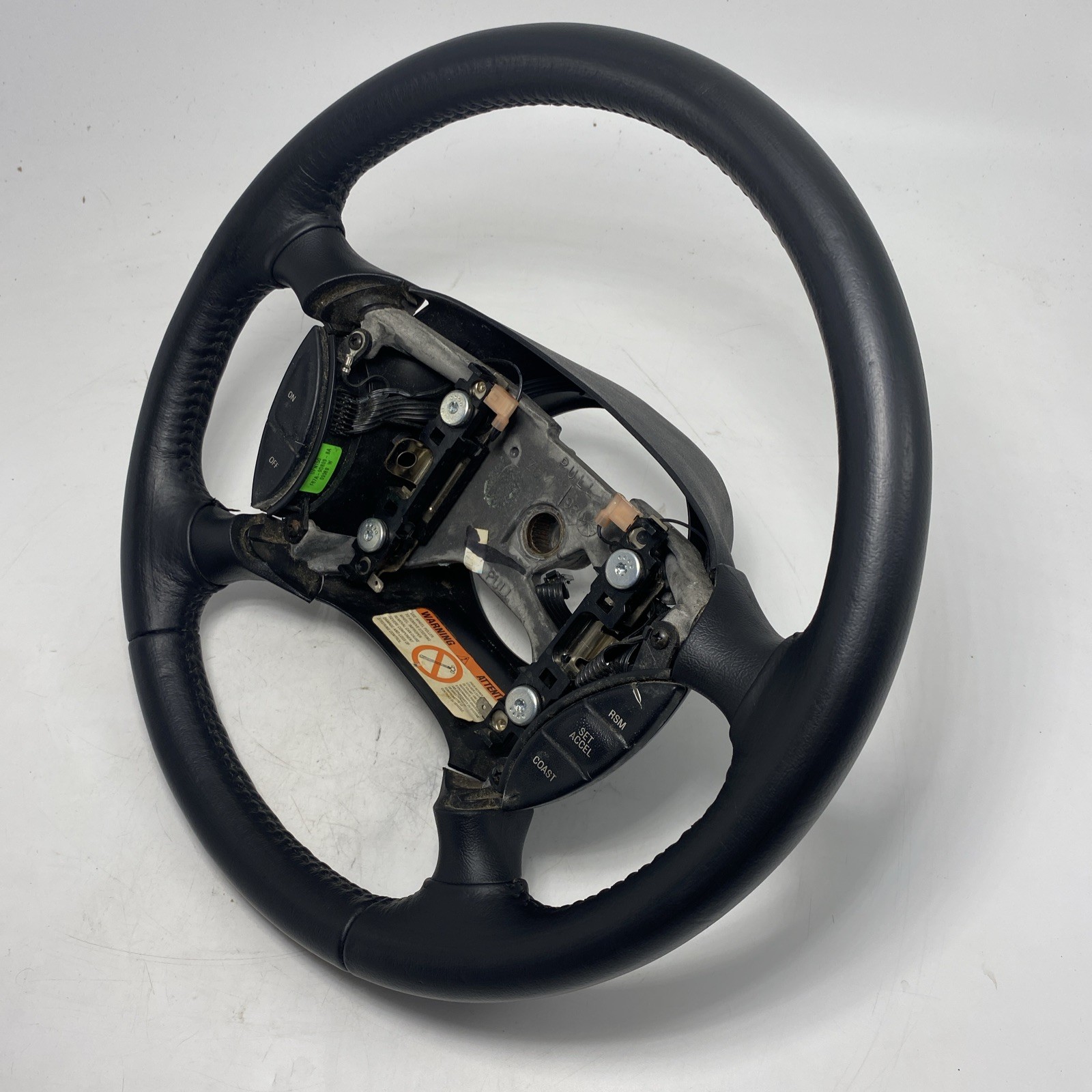 1995-2003 FORD RANGER 1996-2001 EXPLORER BLACK LEATHER STEERING WHEEL NICE