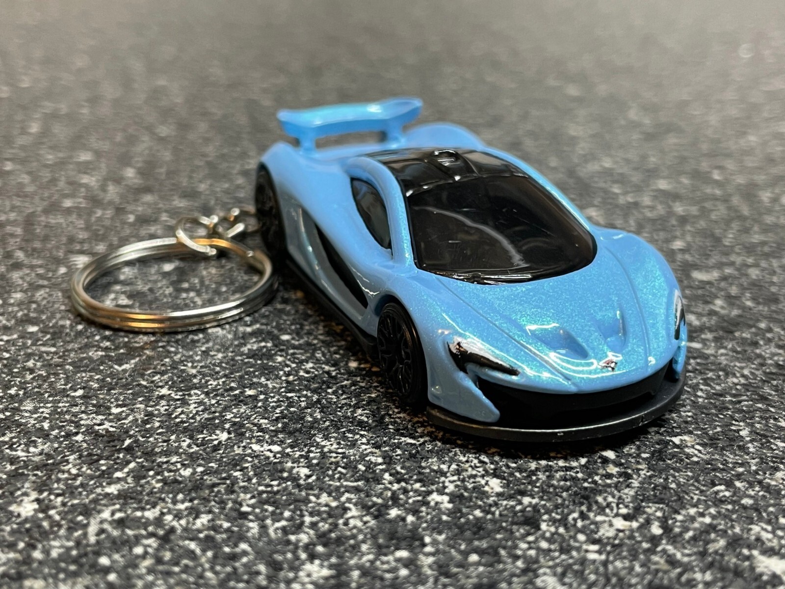 McLaren P1 Blue Keychain Diecast Car McLaren P1 Blue Keychain Diecast Car