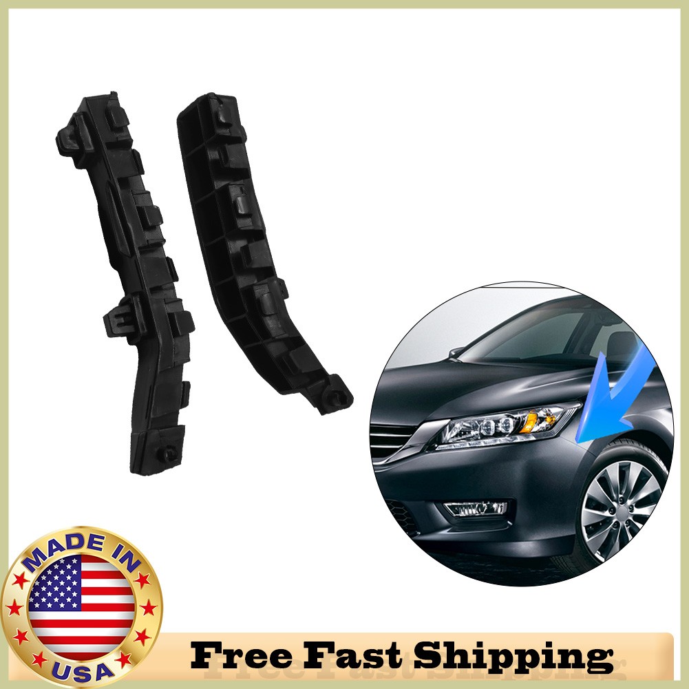 Set of 2 Front Bumper to Fender Brackets For Honda Accord 2008-2012 Left Right