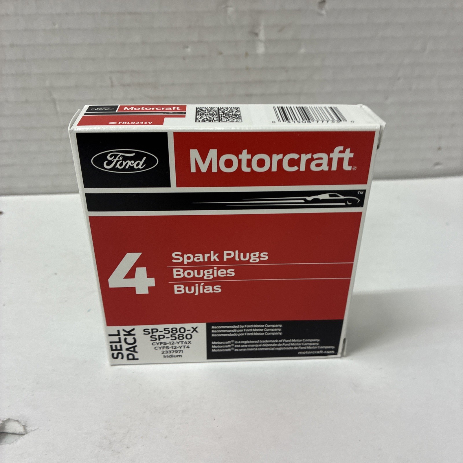 New Genuine Motorcraft SP580X Ford Spark Plug CYFS12YT4X / Box Of 4 New Genuine Motorcraft SP580X Ford Spark Plug CYFS12YT4X / Box Of 4