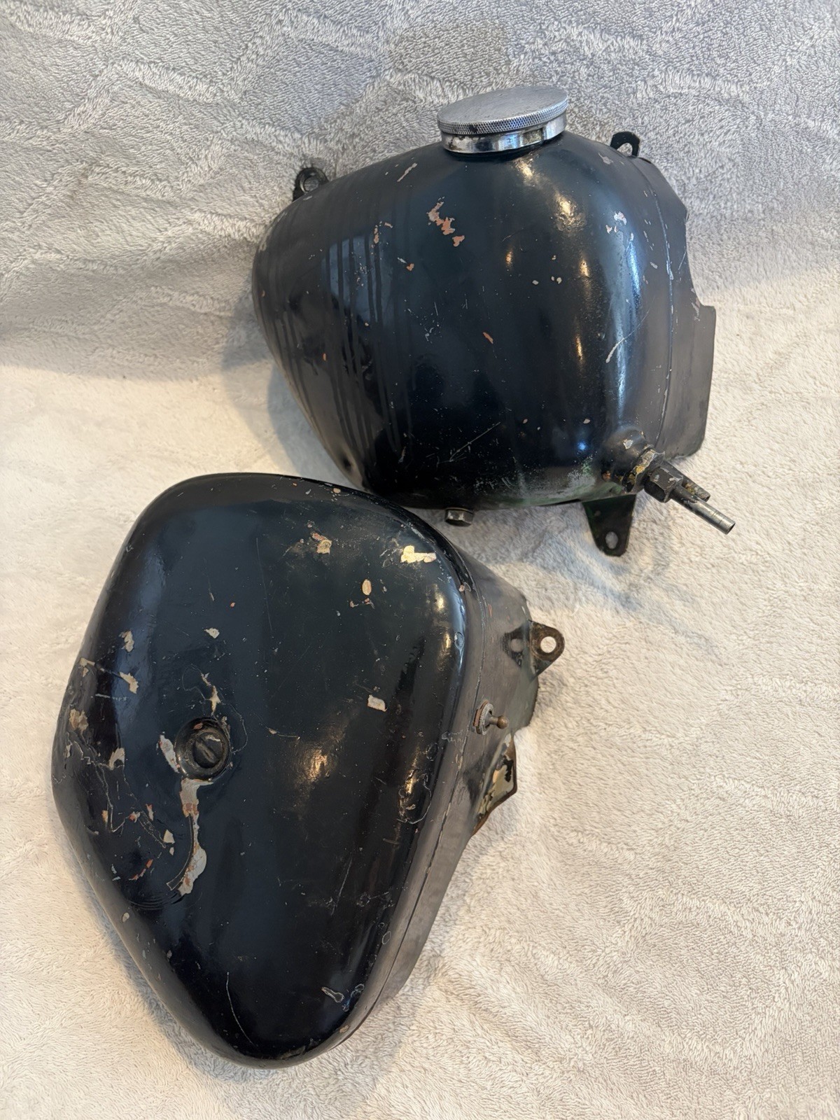 Triumph Pre Unit Tool Battery Box And Oil Tank OEM T110 T120 T100 500 650 Triumph Pre Unit Tool Battery Box And Oil Tank OEM T110 T120 T100 500 650