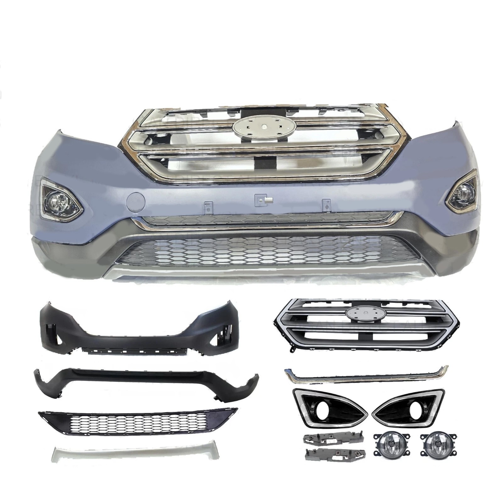 FOR: 2015-2018  FORD EDGE FRONT BUMPER SET 15 pieces