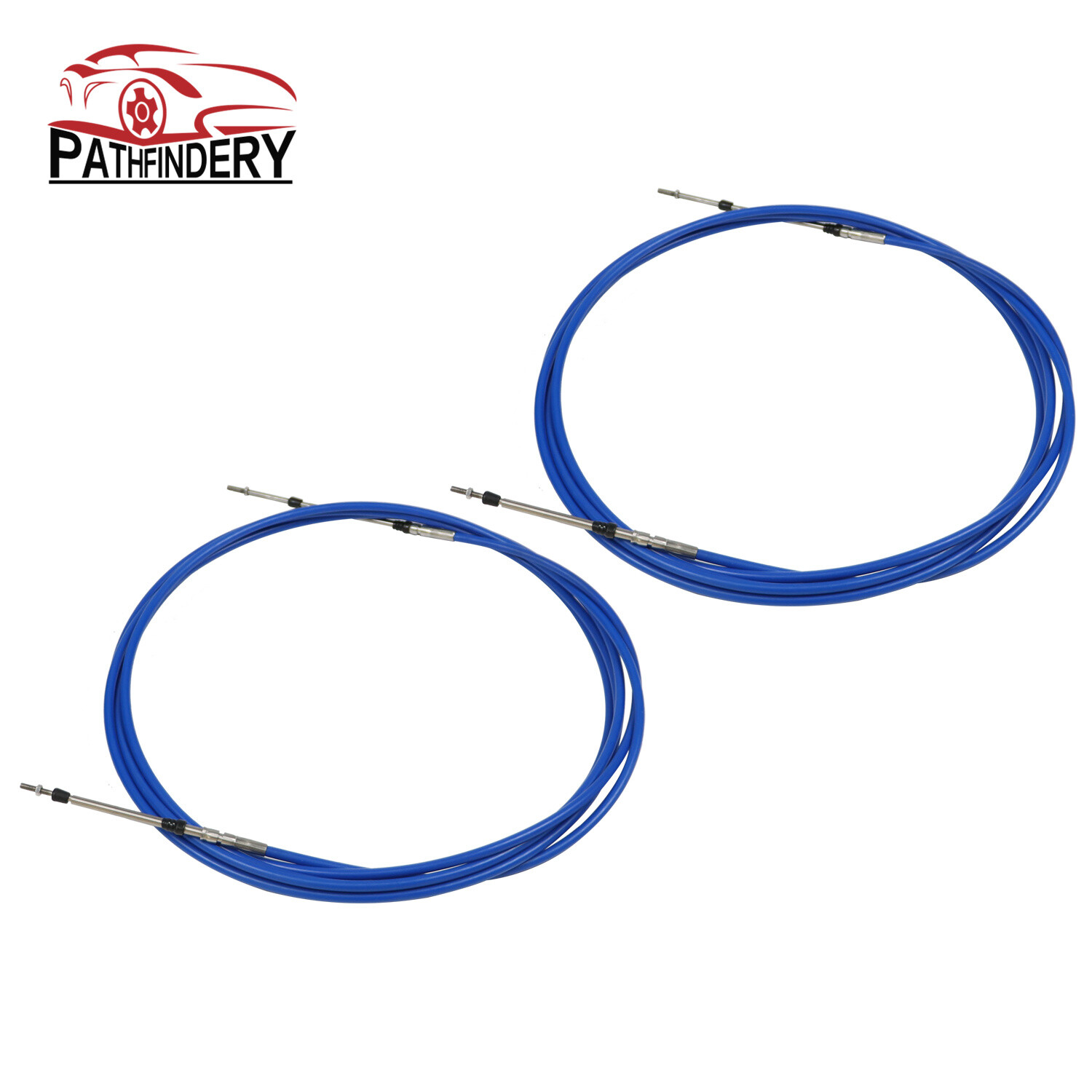 2PCS Throttle Shift Control Cable For Yamaha Marine Outboard Engine 20FT 33C