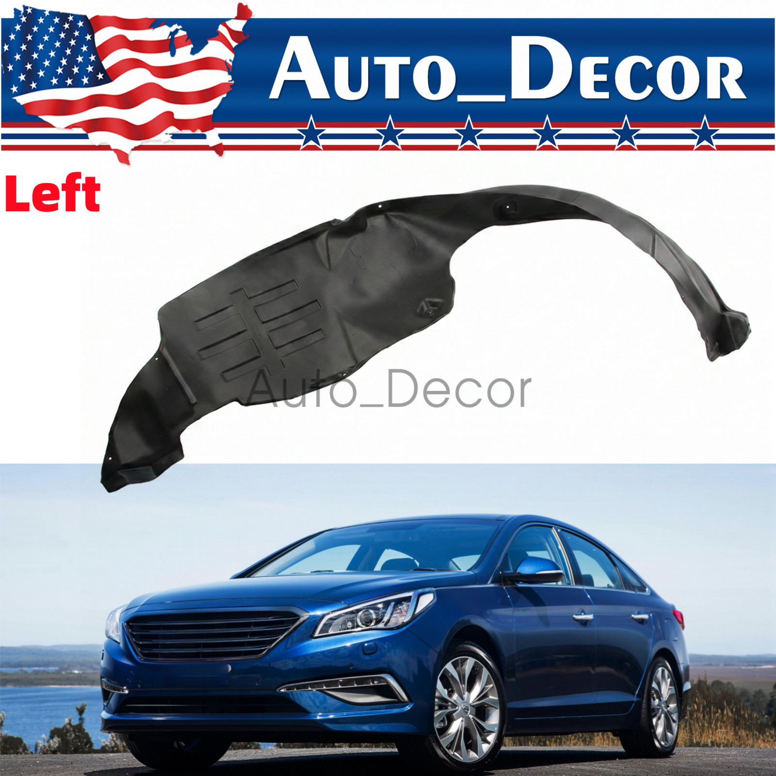 New Front Driver Side Fender Liner For 2011-2013 Sonata 868113Q000 HY1248124