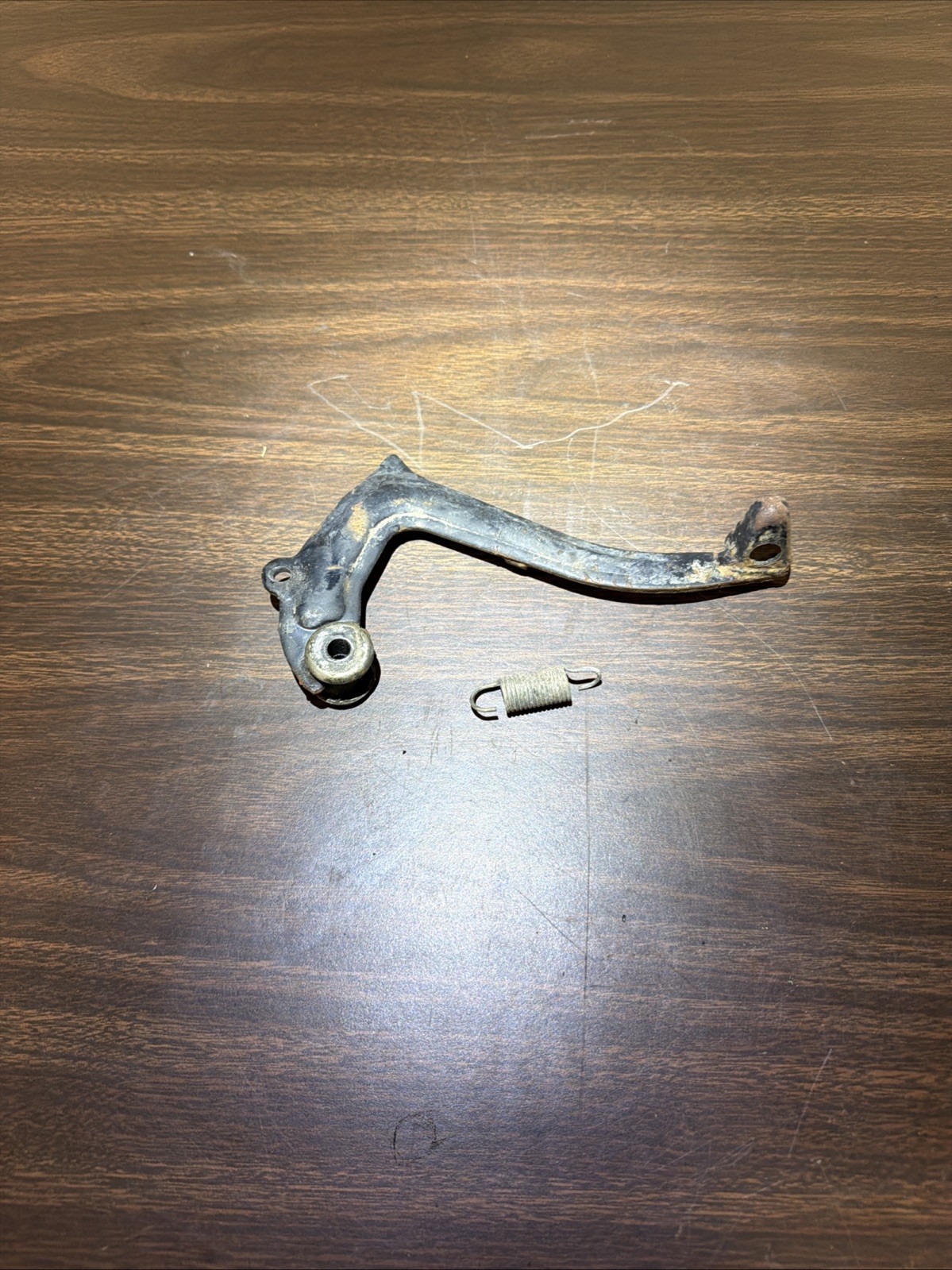 1984 83-85 KAWASAKI KX80 KX 80 OEM REAR BRAKE PEDAL LEVER & SPRING