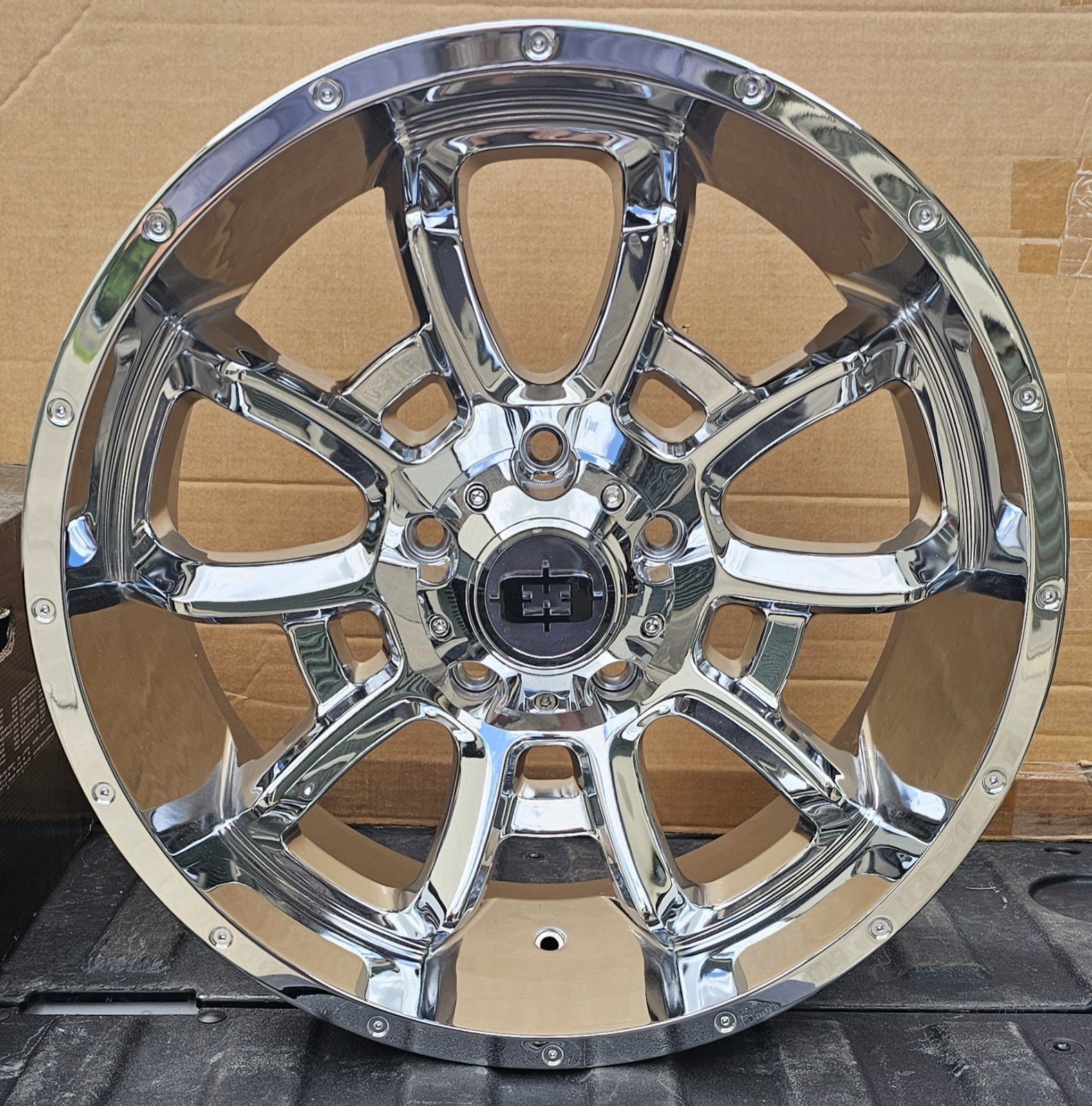 Vision 415 Bomb 20x9 Wheel 5x5.5 (5x139.7) 12mm Chrome 415-2936C12 Rim