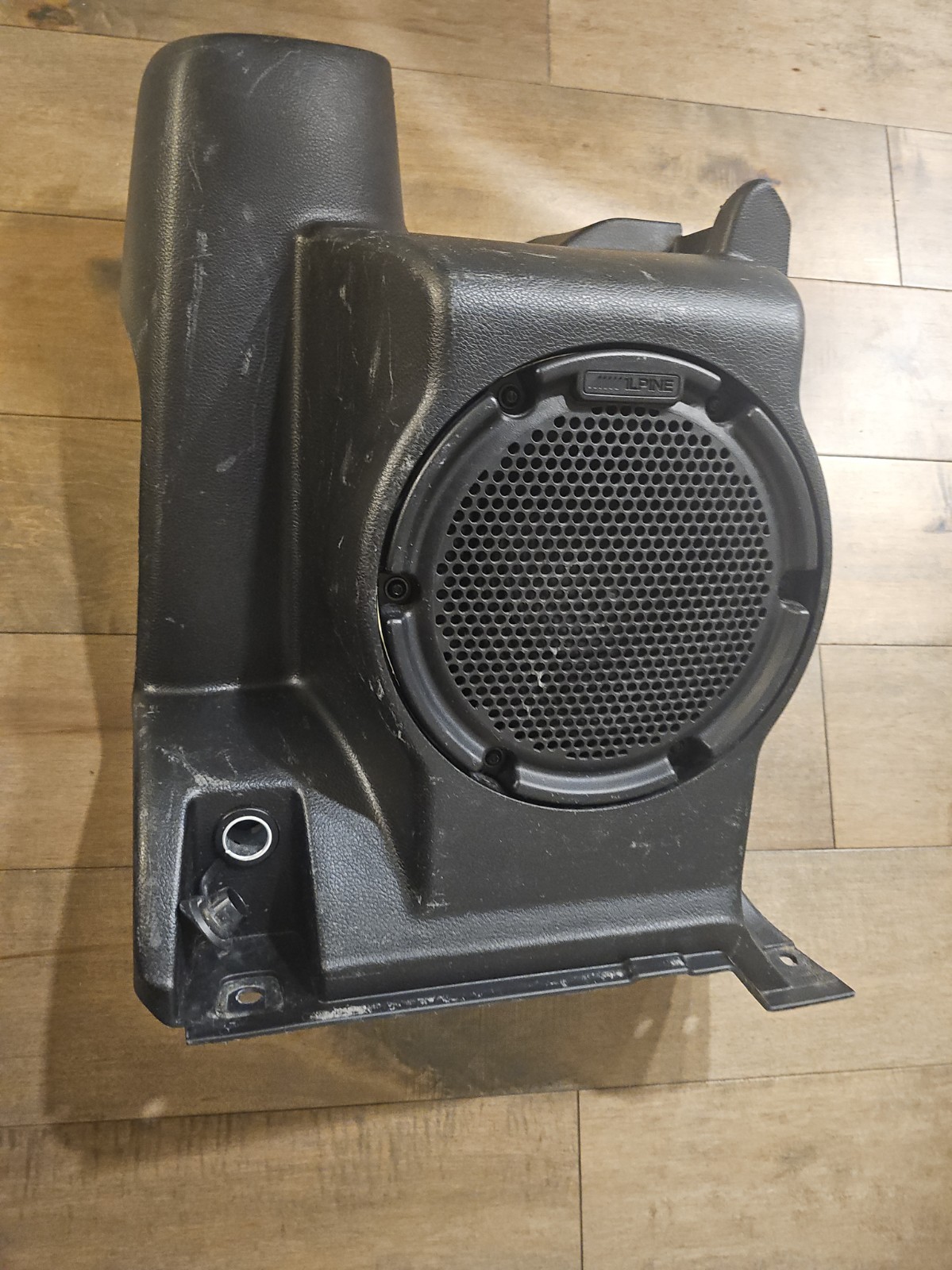 OEM 2011-2018 Jeep Wrangler JK OEM Rear Passenger Alpine Subwoofer w Housing