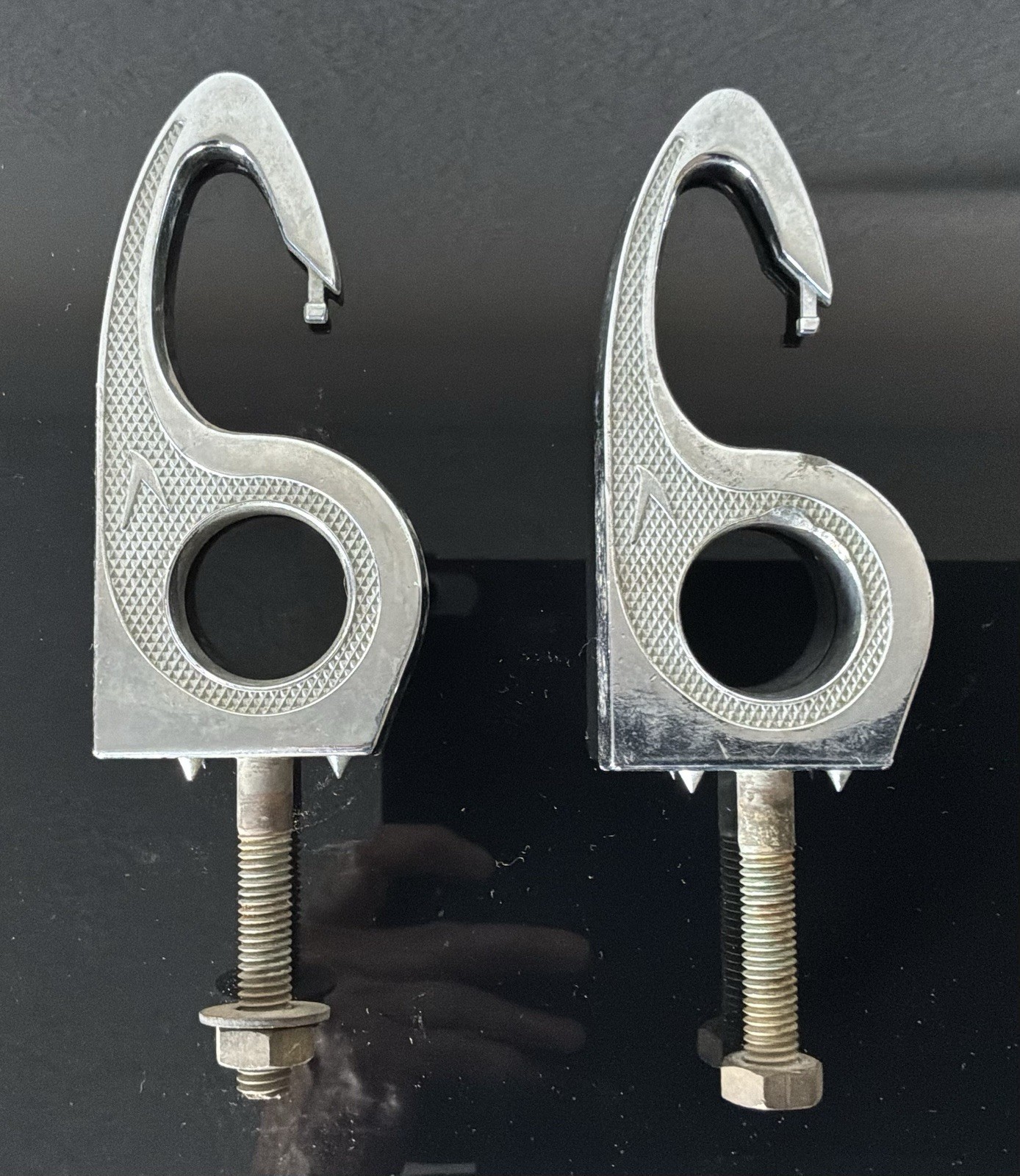 Pair of Rare Vintage 1960s Attwood Sea-Flight Riviera Transom Tow Fittings