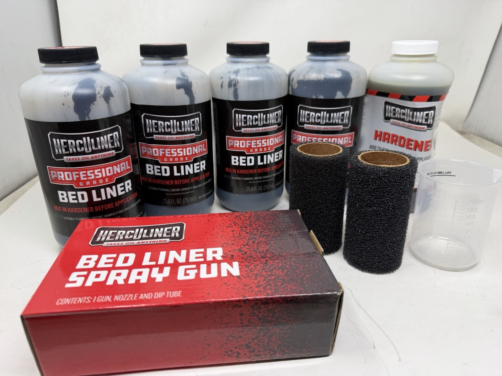 Herculiner Spray On Bed Liner Kit - Professional Grade (HCL2K8) Herculiner Spray On Bed Liner Kit - Professional Grade (HCL2K8)