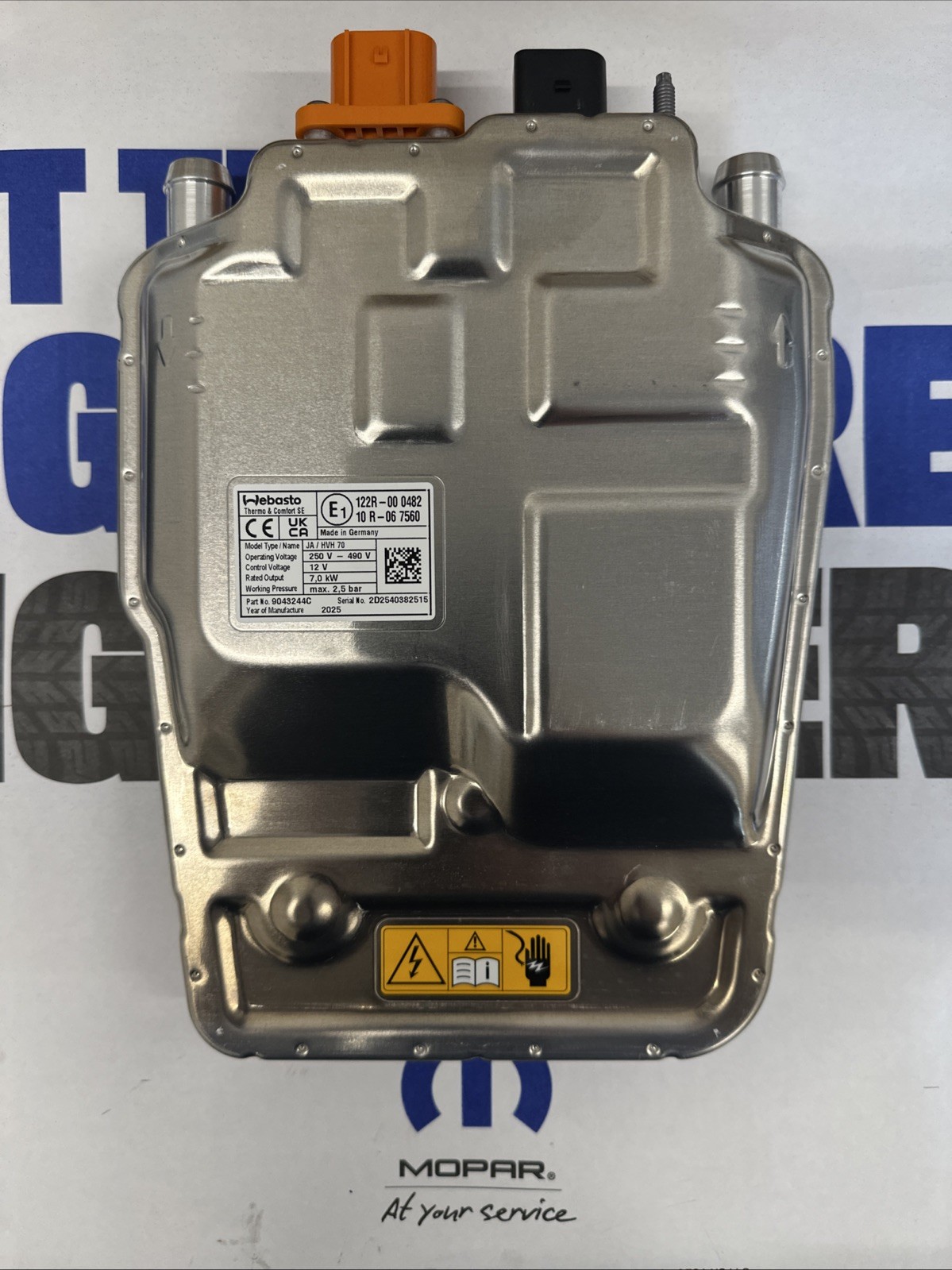 Genuine Mopar Electric Coolant Heater 68443445AC Genuine Mopar Electric Coolant Heater 68443445AC