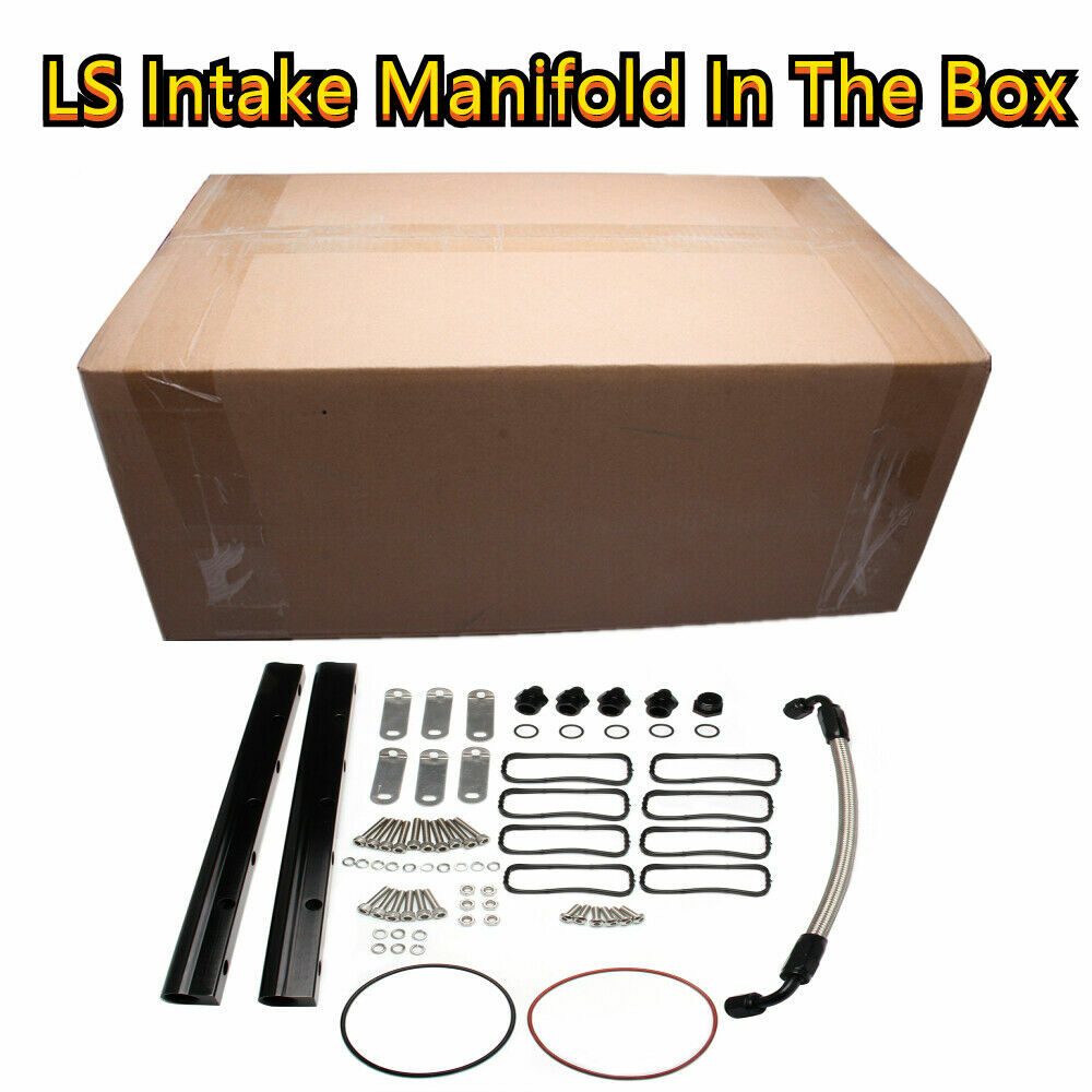 ⭐Black 102mm Intake Manifold w/ Fuel Rails for Chevrolet Pontiac Cadillac LS⭐