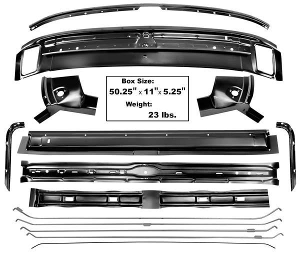 1969 Chevrolet Camaro & Pontiac Firebird Roof Panel Brace/ Bow Kit 14-Pieces New
