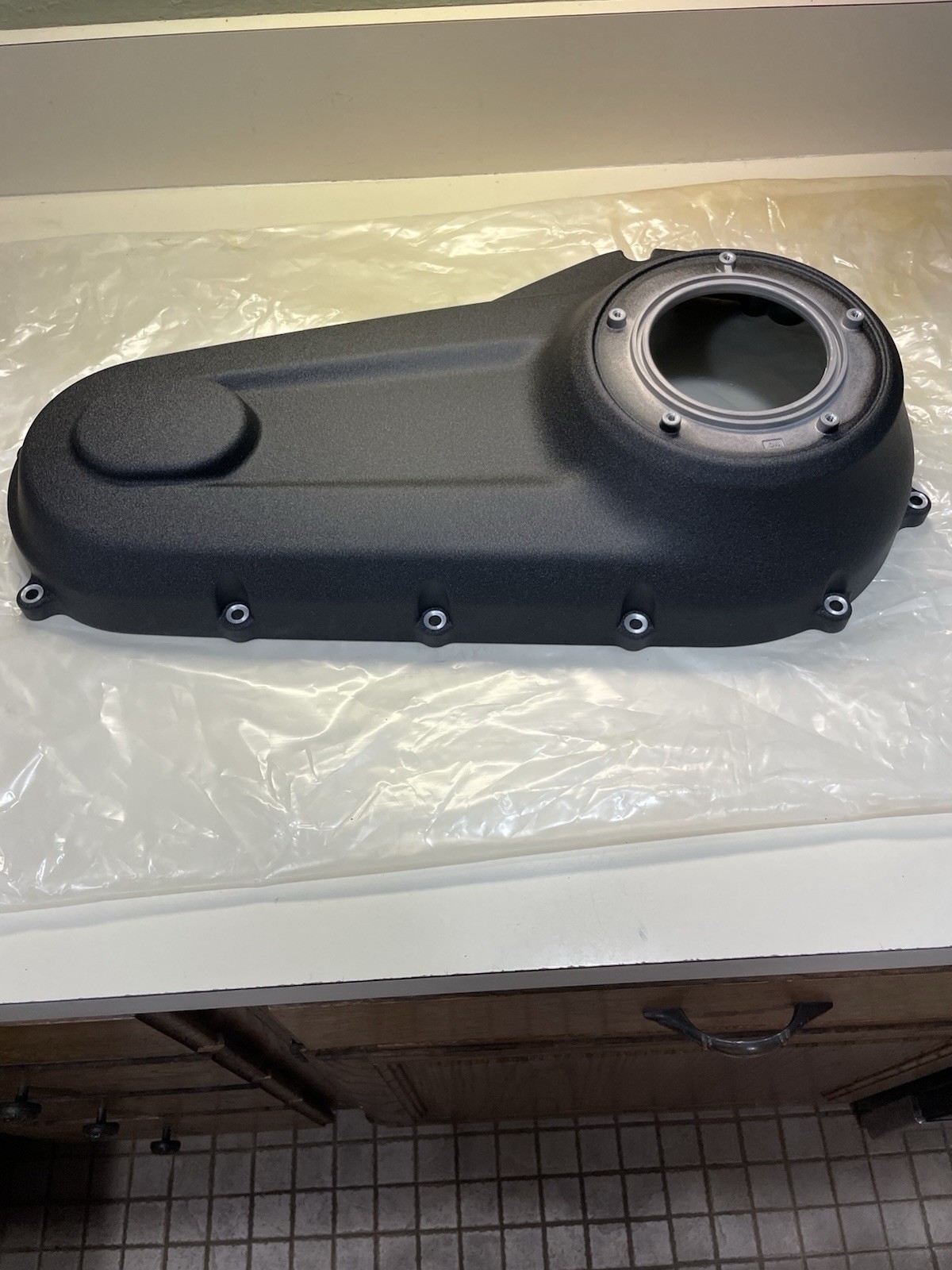 Harley Oem 25701074 2018-up Various Softail Wrinkle Black Outer Primary Like New