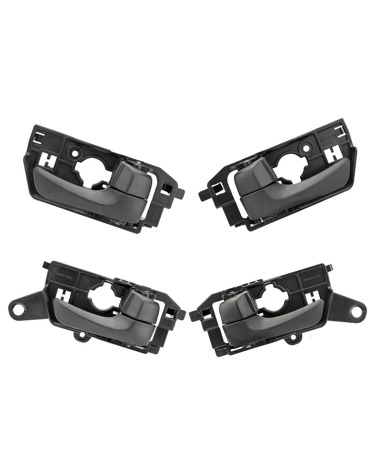 4Pcs Interior Door Handle Kit Driver Passenger Side Fit 2008-2010 Hyundai Sonata