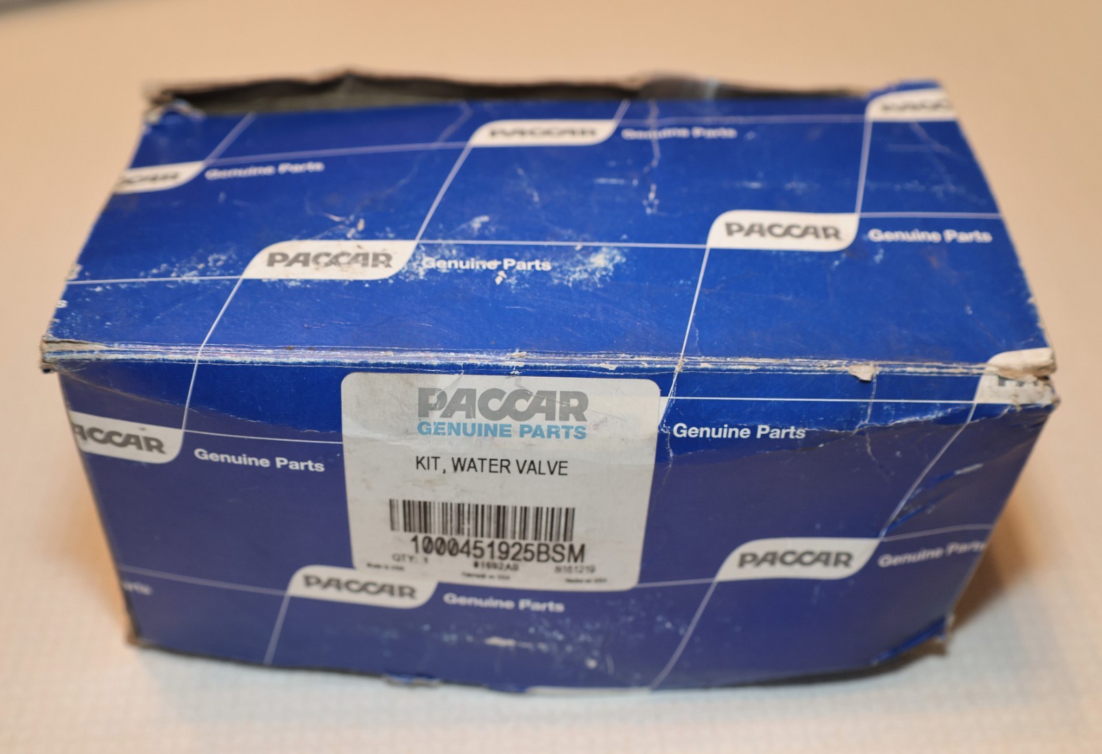 Genuine Paccar Water Valve Kit Part # 1000451925BSM 1000451925 NEW NIB