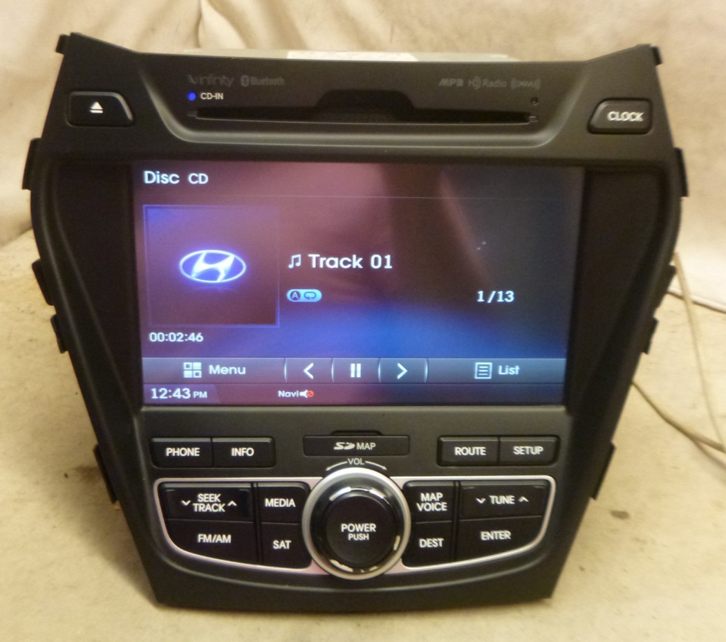 13 14 15 16 Hyundai Santa Fe Radio Cd Navigation & Card 96560-4Z1124X CBS26