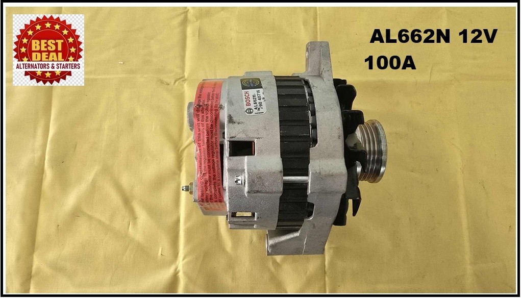 Bosch Premium New Alternator AL662N 12V 100A Chevrolet GMC 6-Groove Pulley