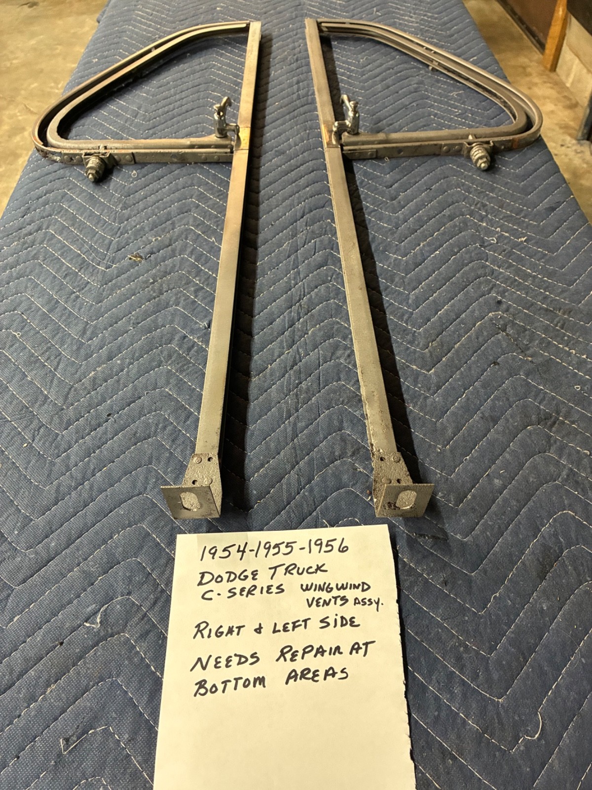 1954-1955-1956 Dodge truck C-series wind wing assemblies 1954-1955-1956 Dodge truck C-series wind wing assemblies