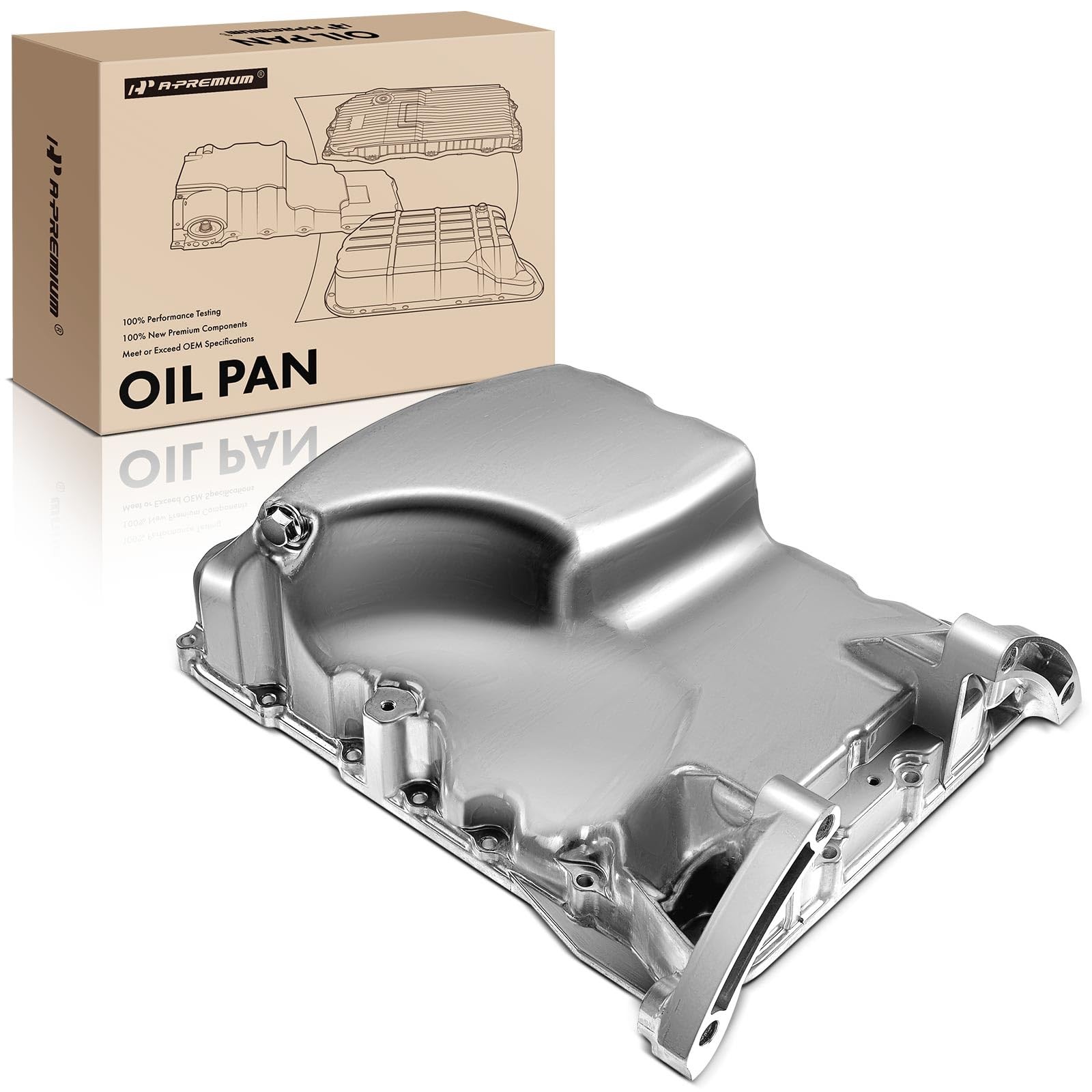 A-Premium Engine Oil Pan Sump with Drain Plug A-Premium Engine Oil Pan Sump with Drain Plug